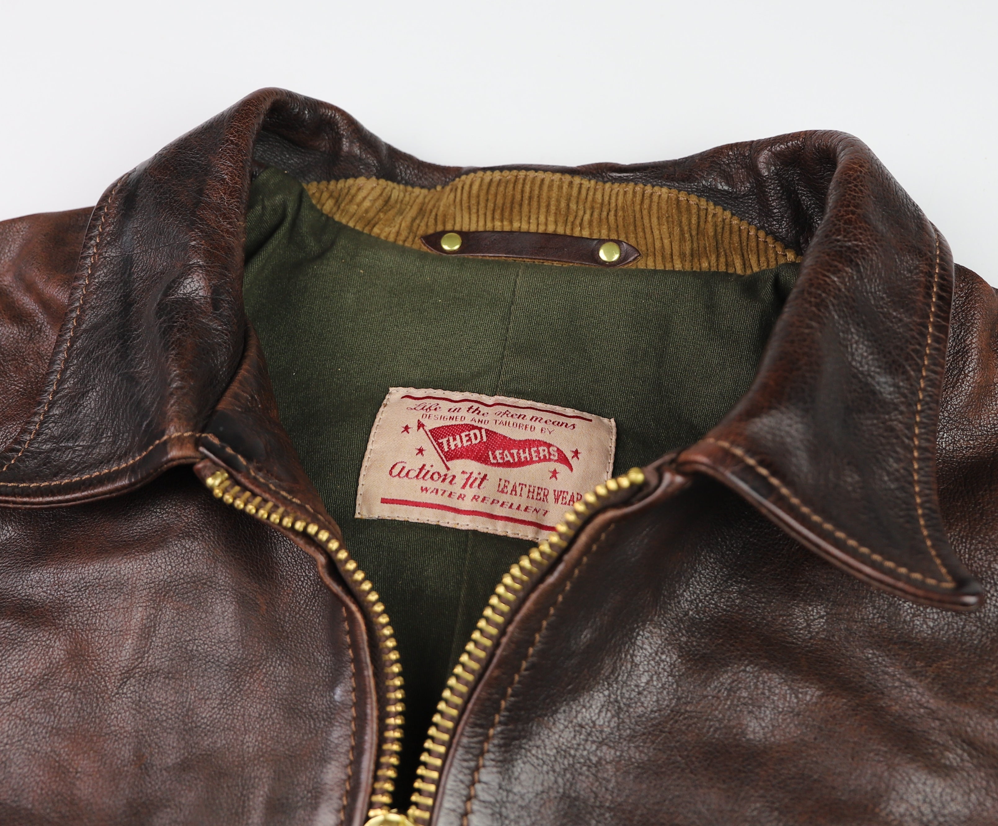 Thedi Memphis Half Belt, size 3XL, Hand Dyed Cocoa Toscano Buffalo