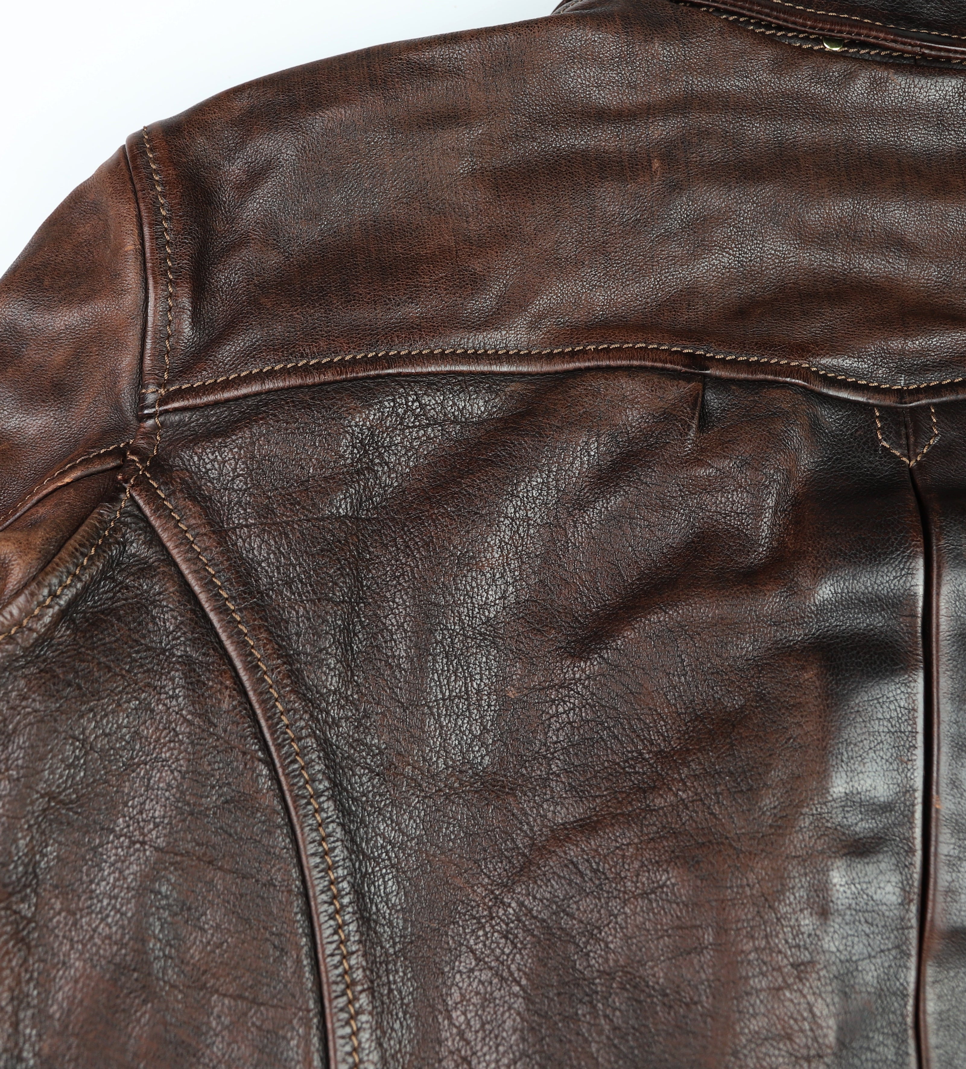 Thedi Memphis Half Belt, size 3XL, Hand Dyed Cocoa Toscano Buffalo