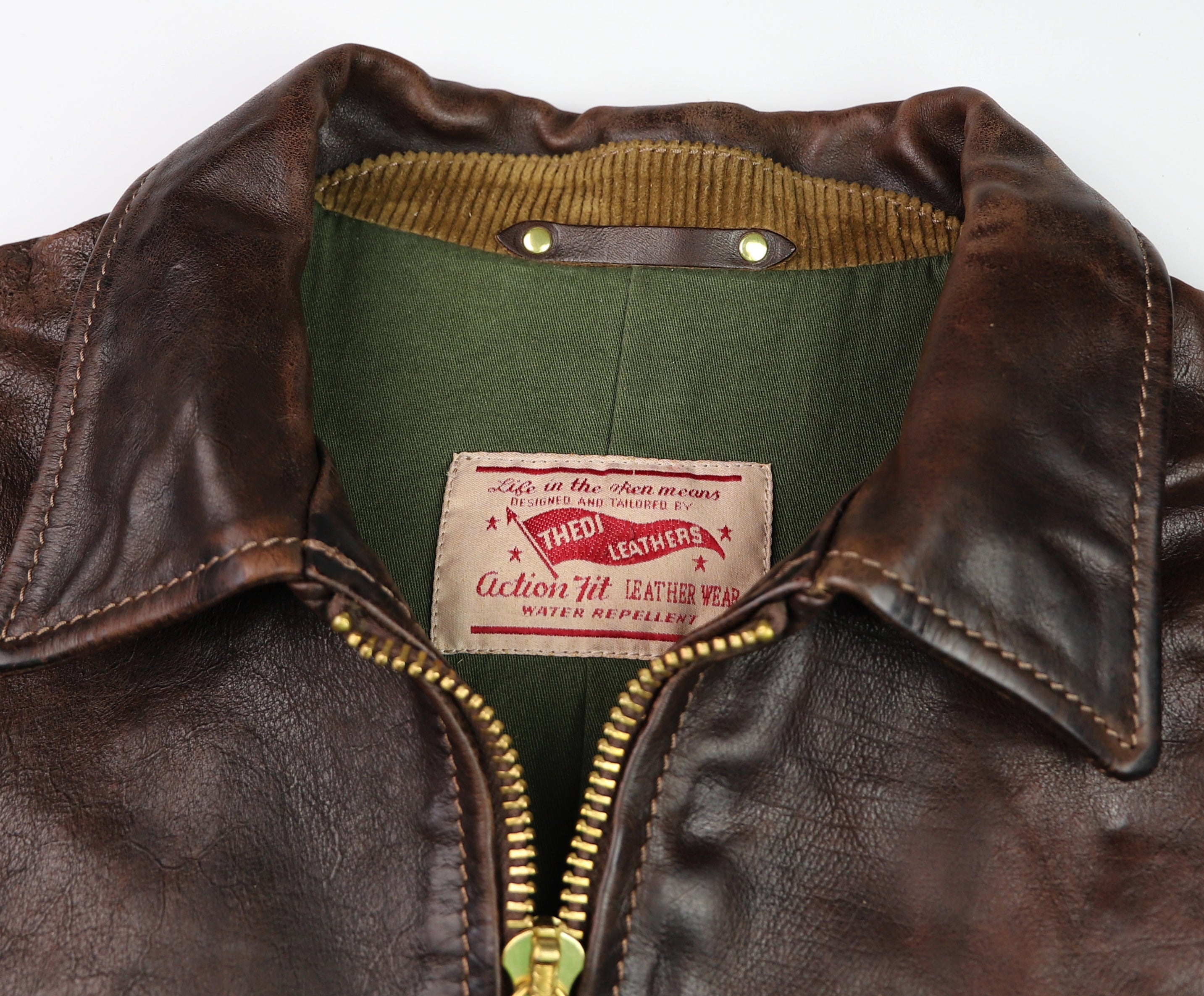 Thedi Memphis Half Belt, size Large, Hand Dyed Cocoa Toscano Buffalo