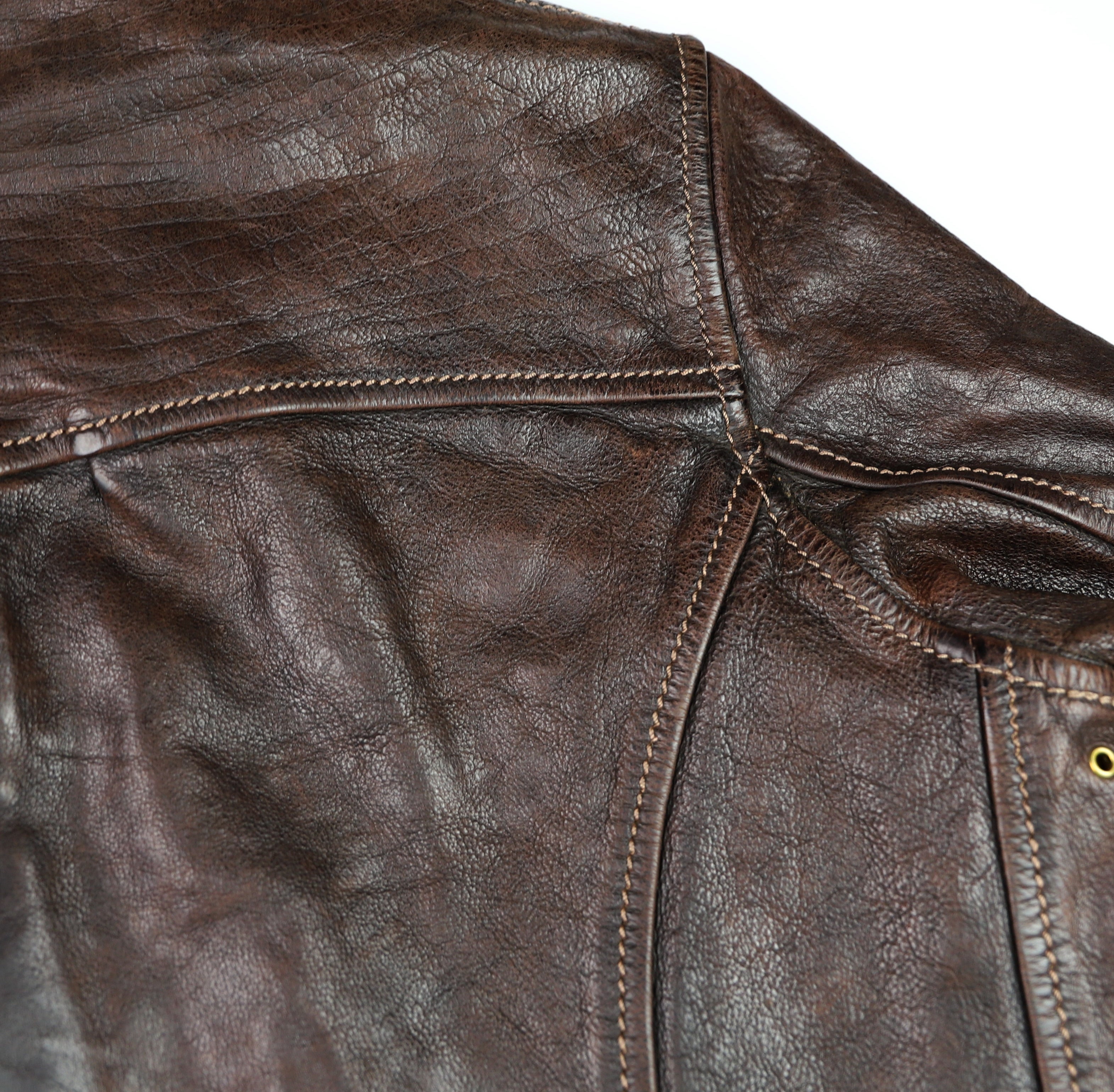 Thedi Memphis Half Belt, size Large, Hand Dyed Cocoa Toscano Buffalo