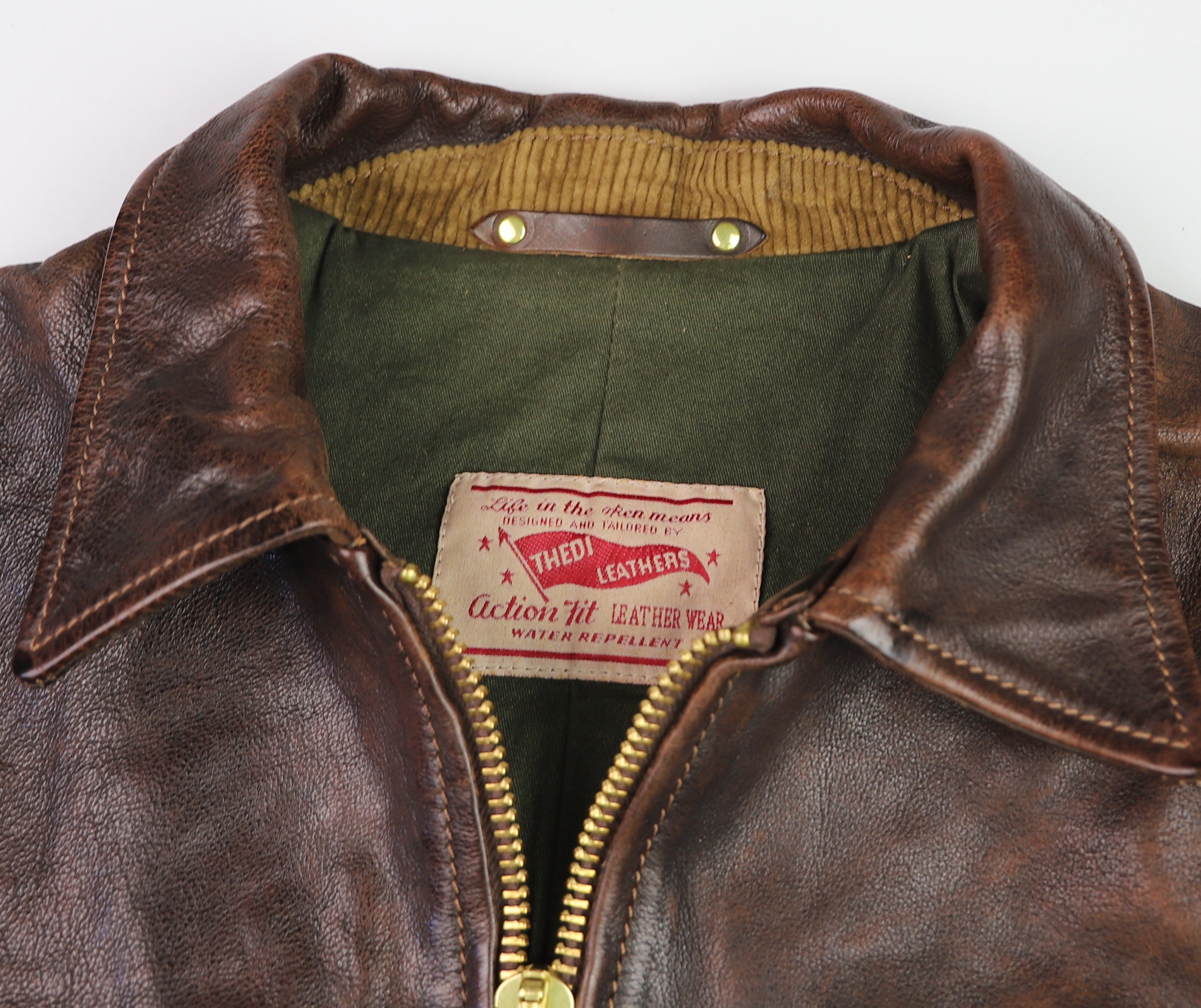 Thedi Memphis Half Belt, size Medium, Hand Dyed Cocoa Toscano Buffalo