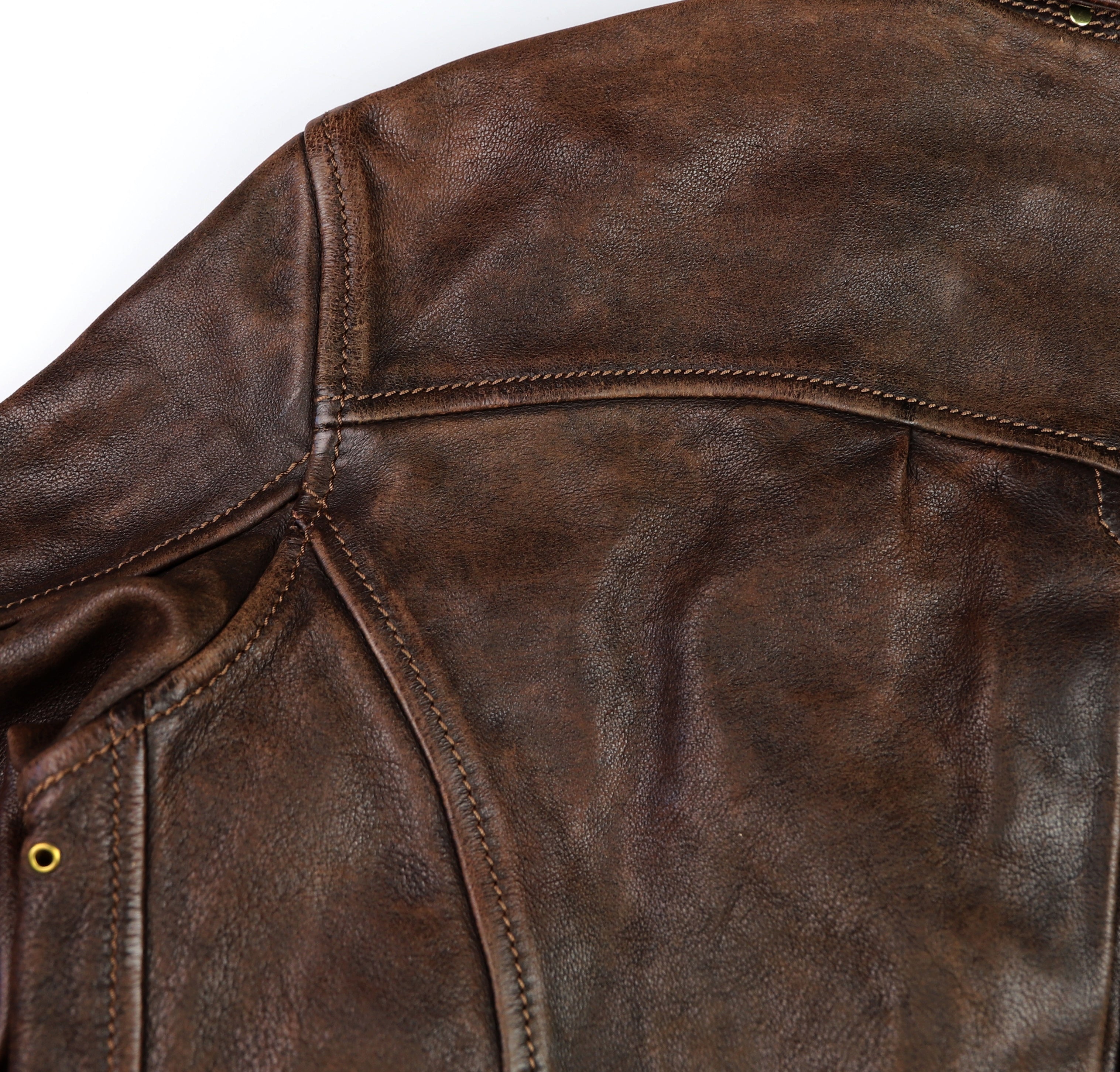 Thedi Memphis Half Belt, size Medium, Hand Dyed Cocoa Toscano Buffalo