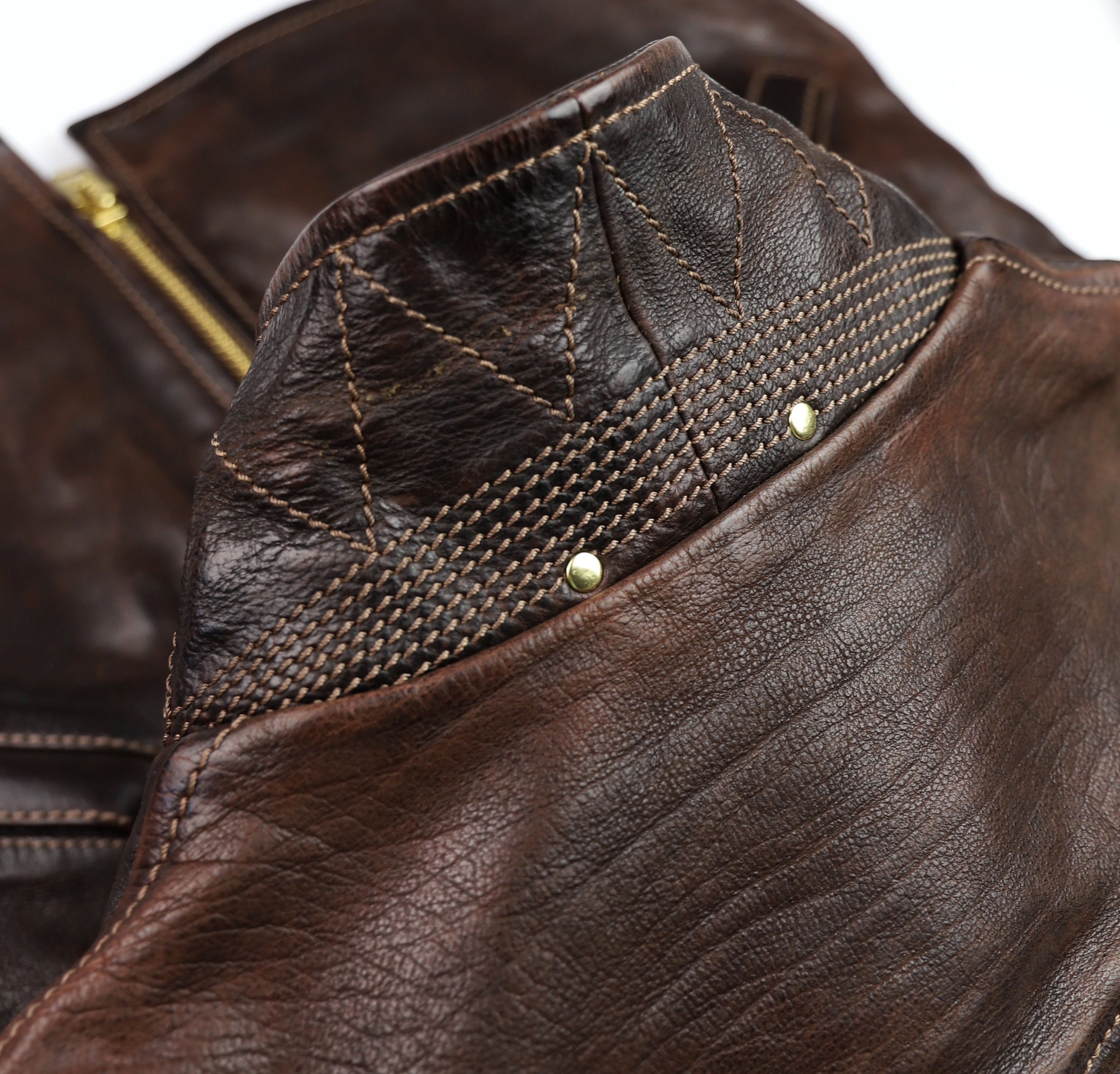 Thedi Memphis Half Belt, size XL, Hand Dyed Cocoa Toscano