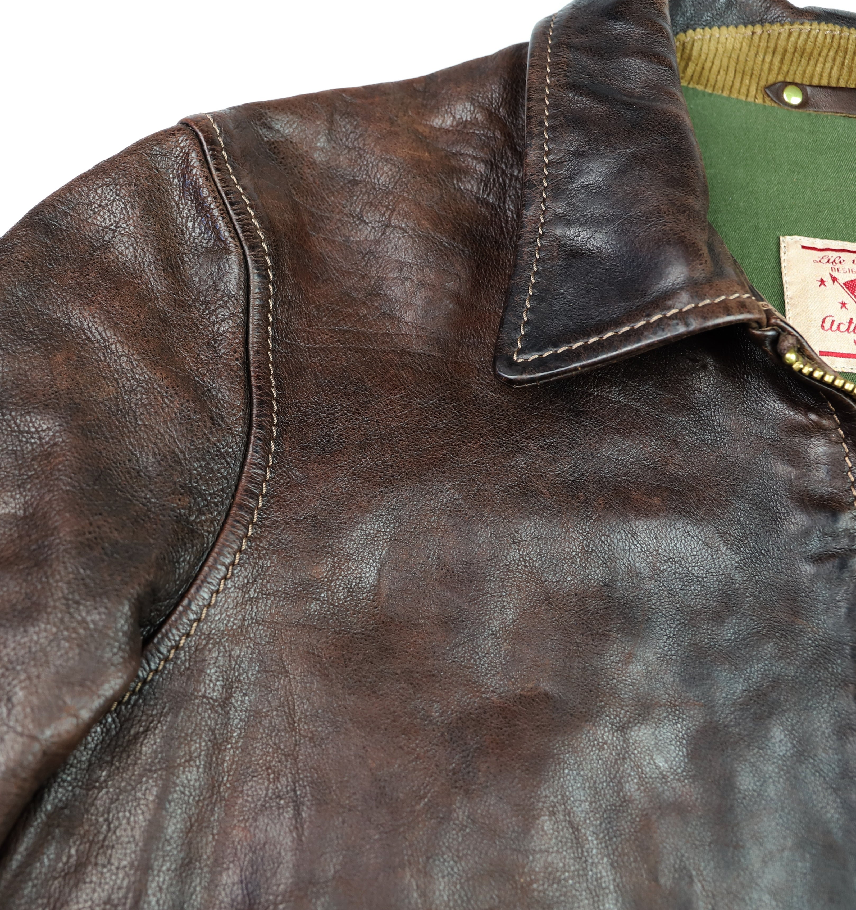 Thedi Memphis Half Belt, size XL, Hand Dyed Cocoa Toscano