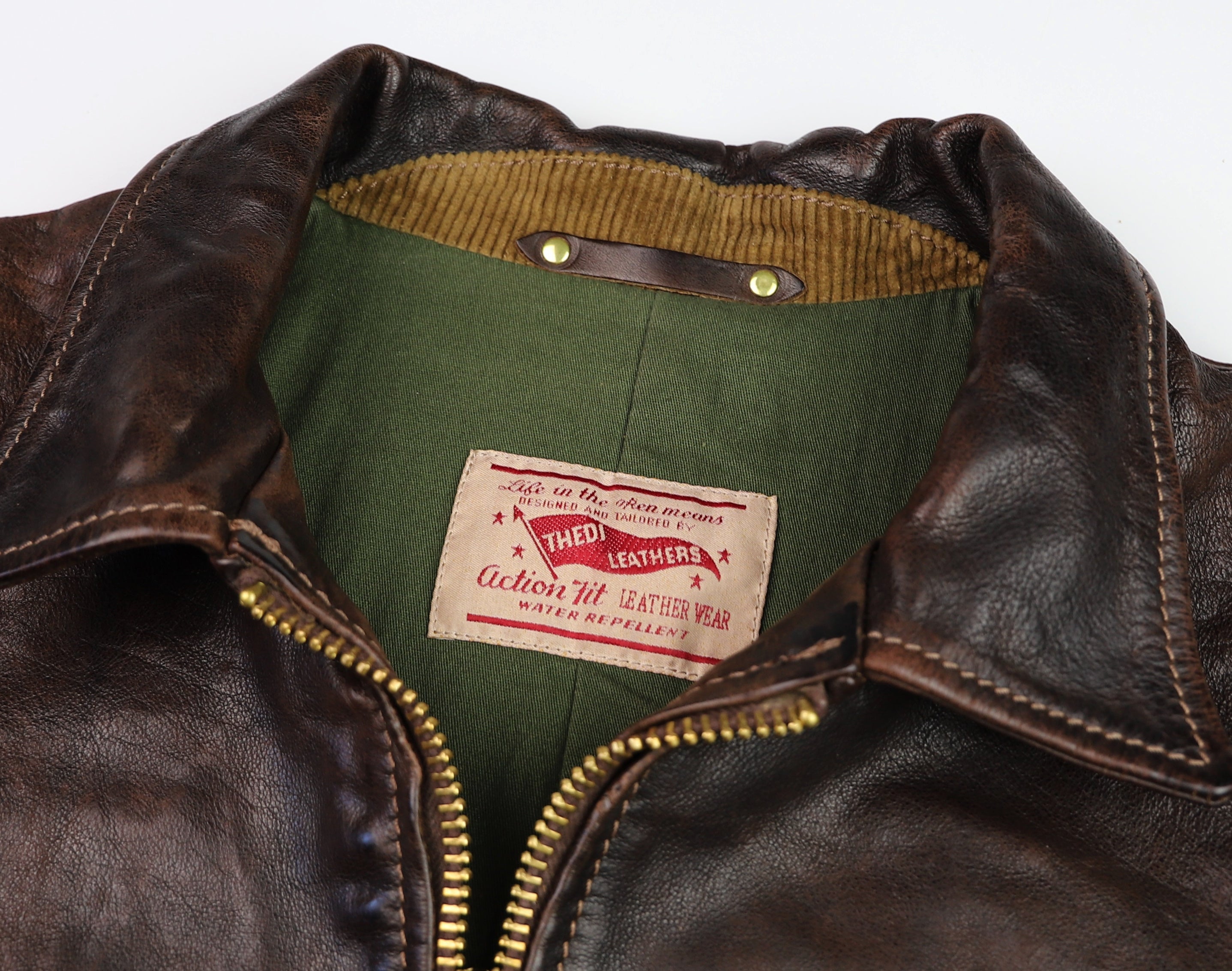 Thedi Memphis Half Belt, size XL, Hand Dyed Cocoa Toscano