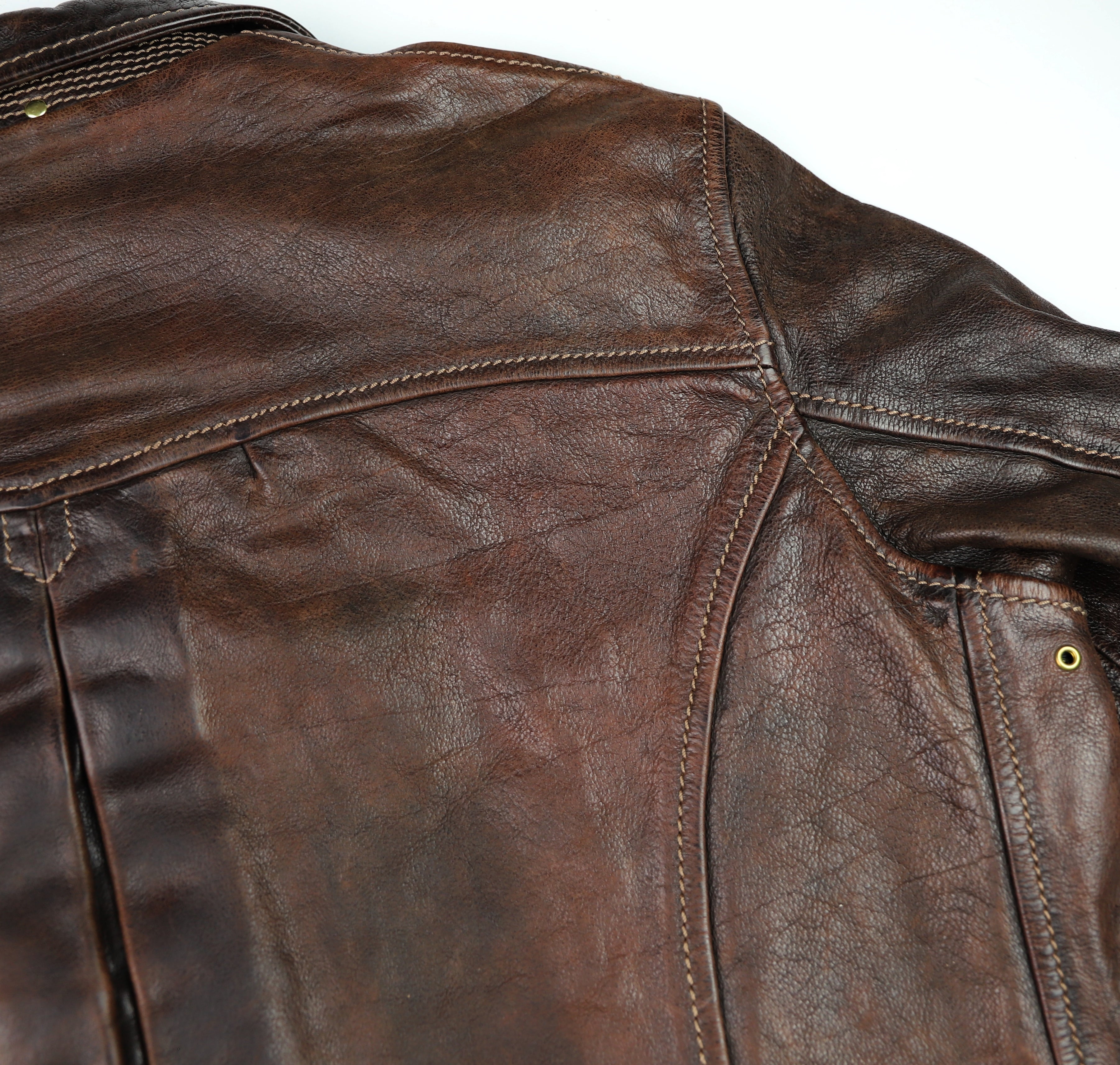 Thedi Memphis Half Belt, size XL, Hand Dyed Cocoa Toscano