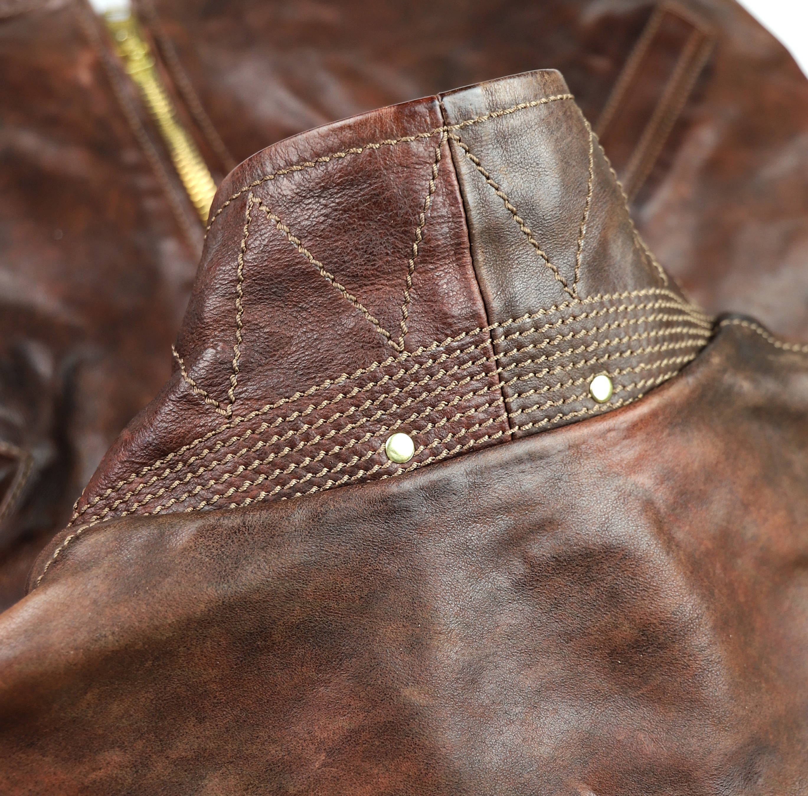 Thedi Memphis Half Belt, size XL, Hand Dyed Cocoa Toscano