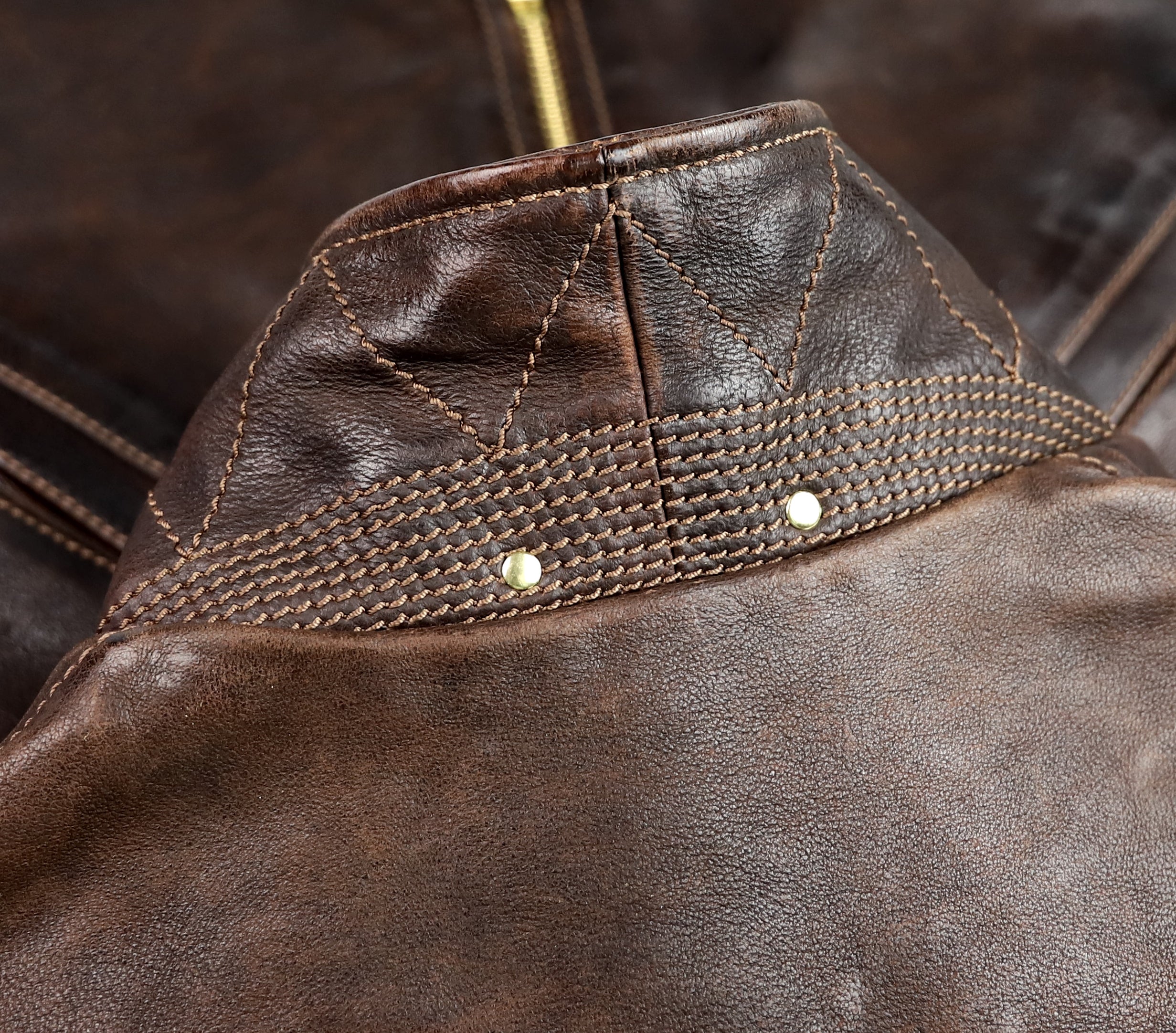 Thedi Memphis Half Belt, size Large, Hand Dyed Cocoa Toscano Buffalo