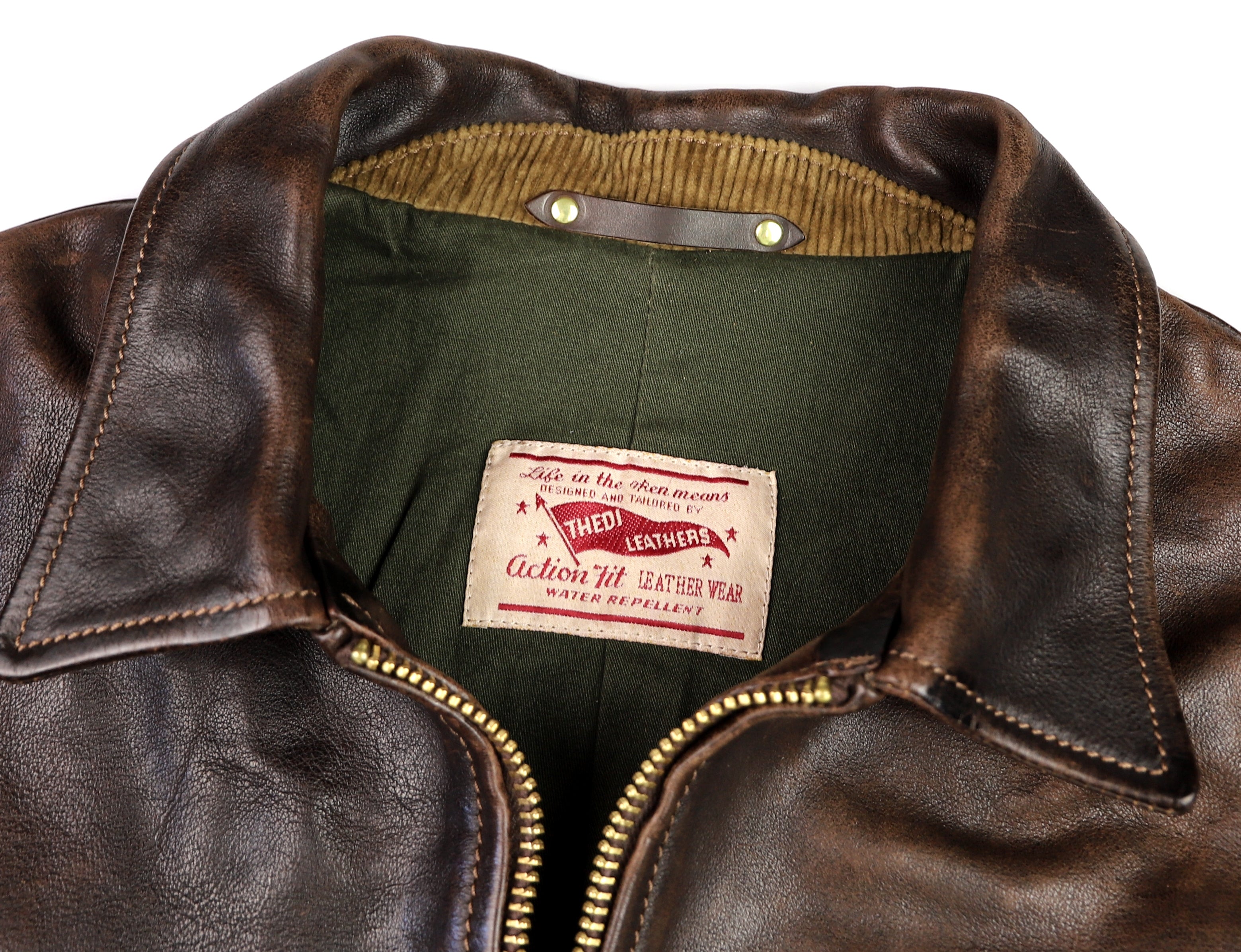 Thedi Memphis Half Belt, size Large, Hand Dyed Cocoa Toscano Buffalo