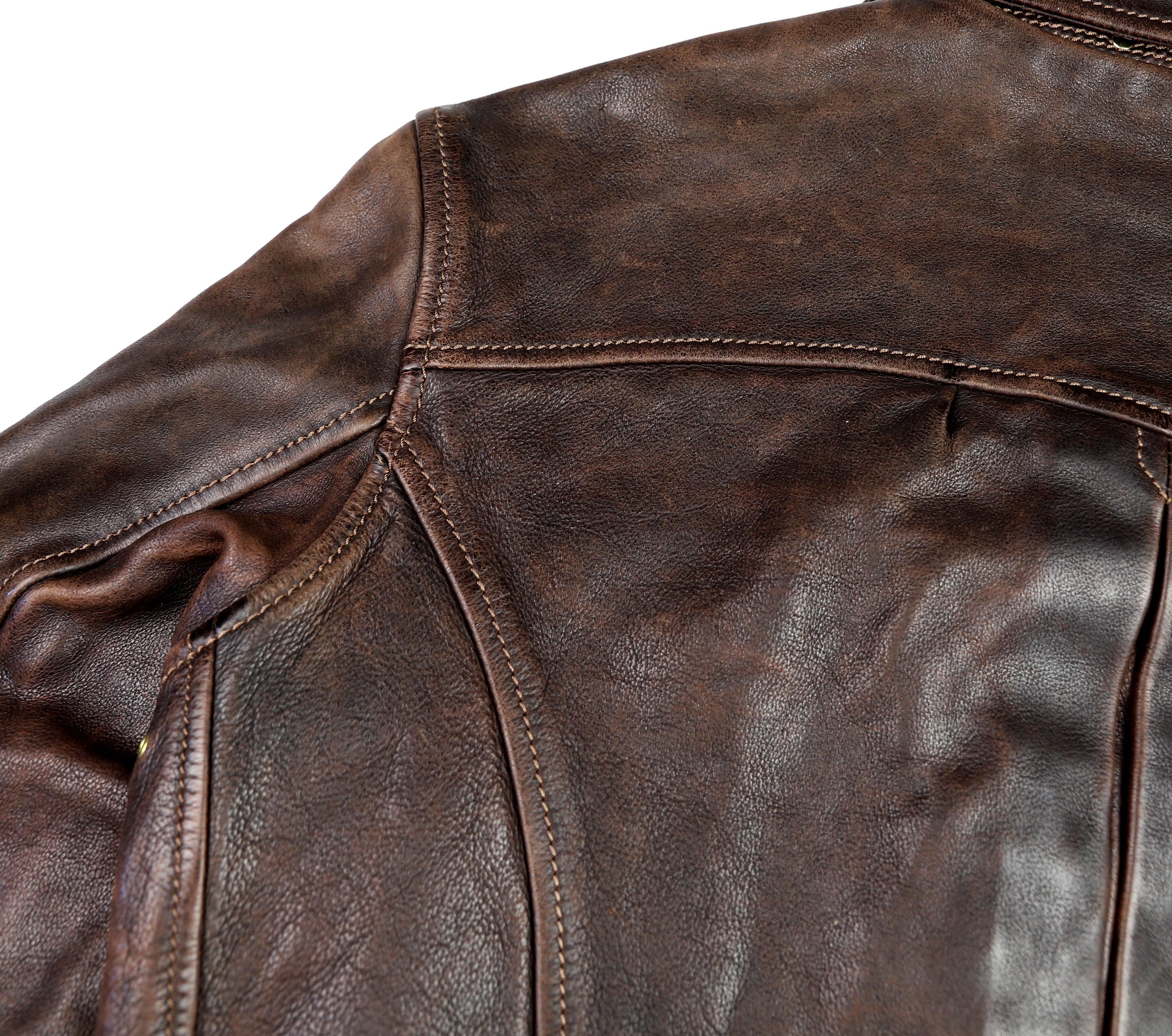 Thedi Memphis Half Belt, size Large, Hand Dyed Cocoa Toscano Buffalo