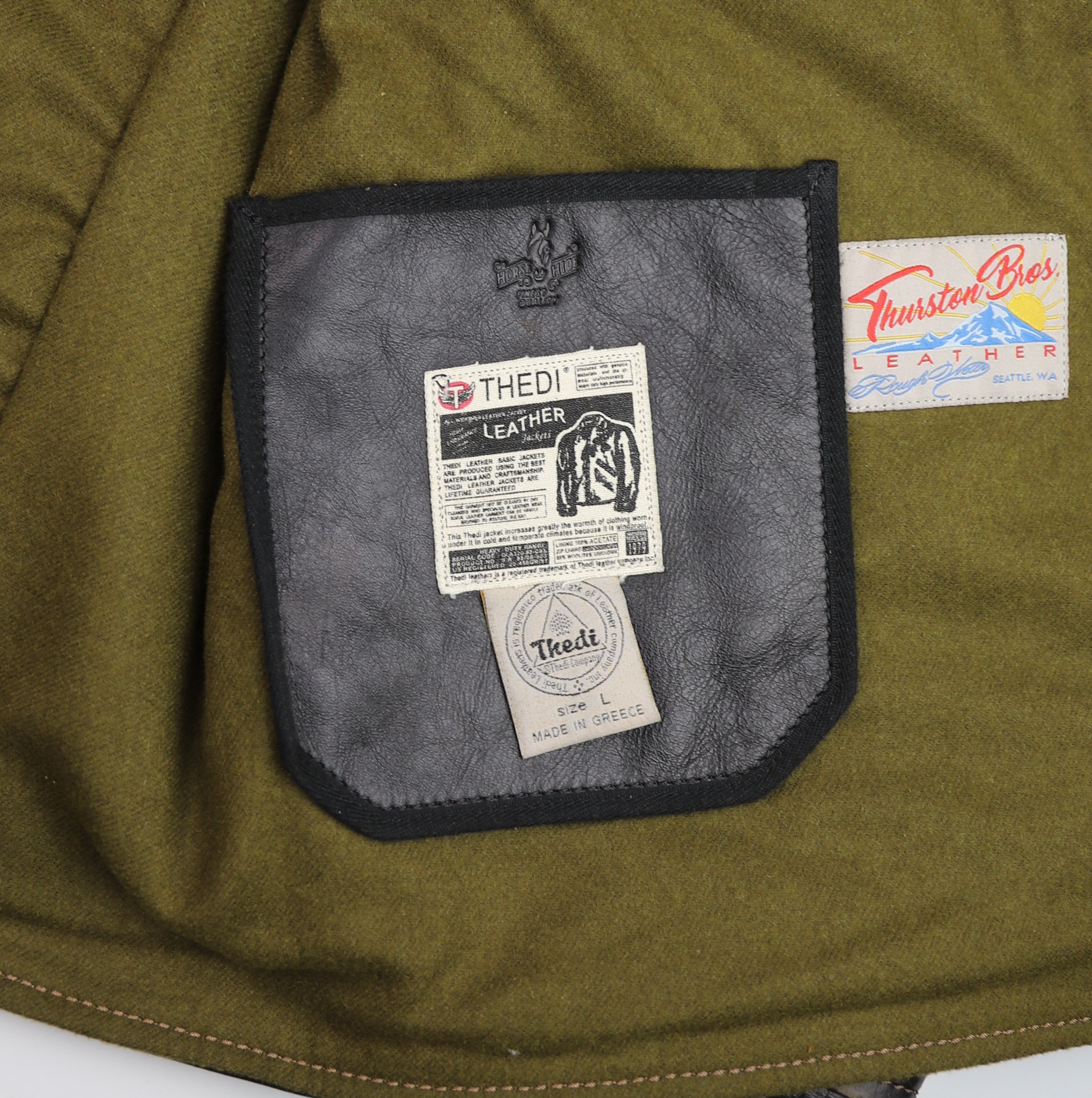 Thedi Metropolis, size Large, Black Teacore Bruciato