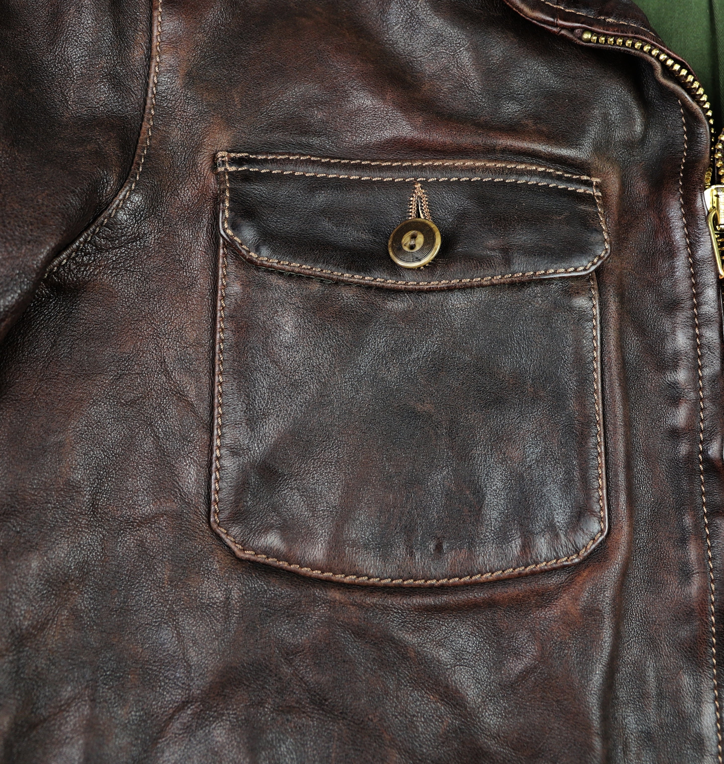 Thedi Atlas Deluxe Half Belt, size XL, Hand Dyed Cocoa Toscano