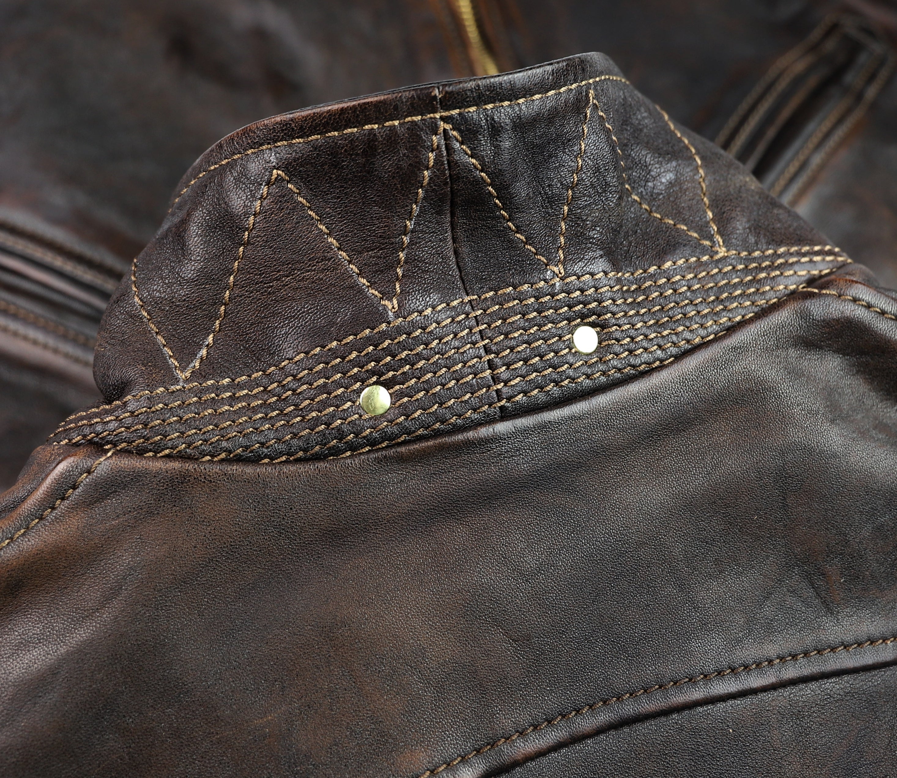 Thedi Evander Crosszip Half Belt, size 3XL, Chestnut Bruciato Horsehide