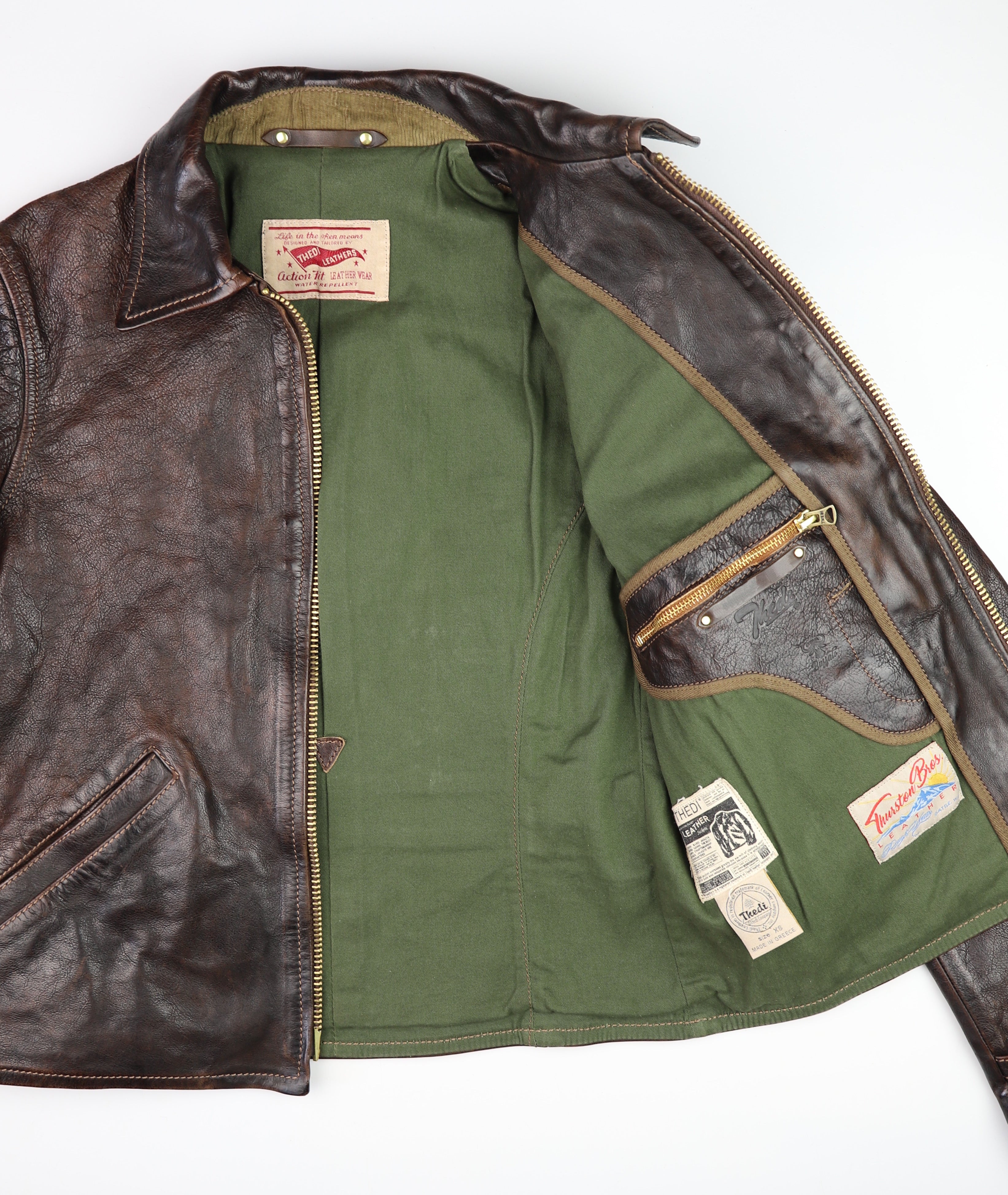 Thedi Memphis Half Belt, Women's Large, Hand Dyed Cocoa Toscano Buffalo