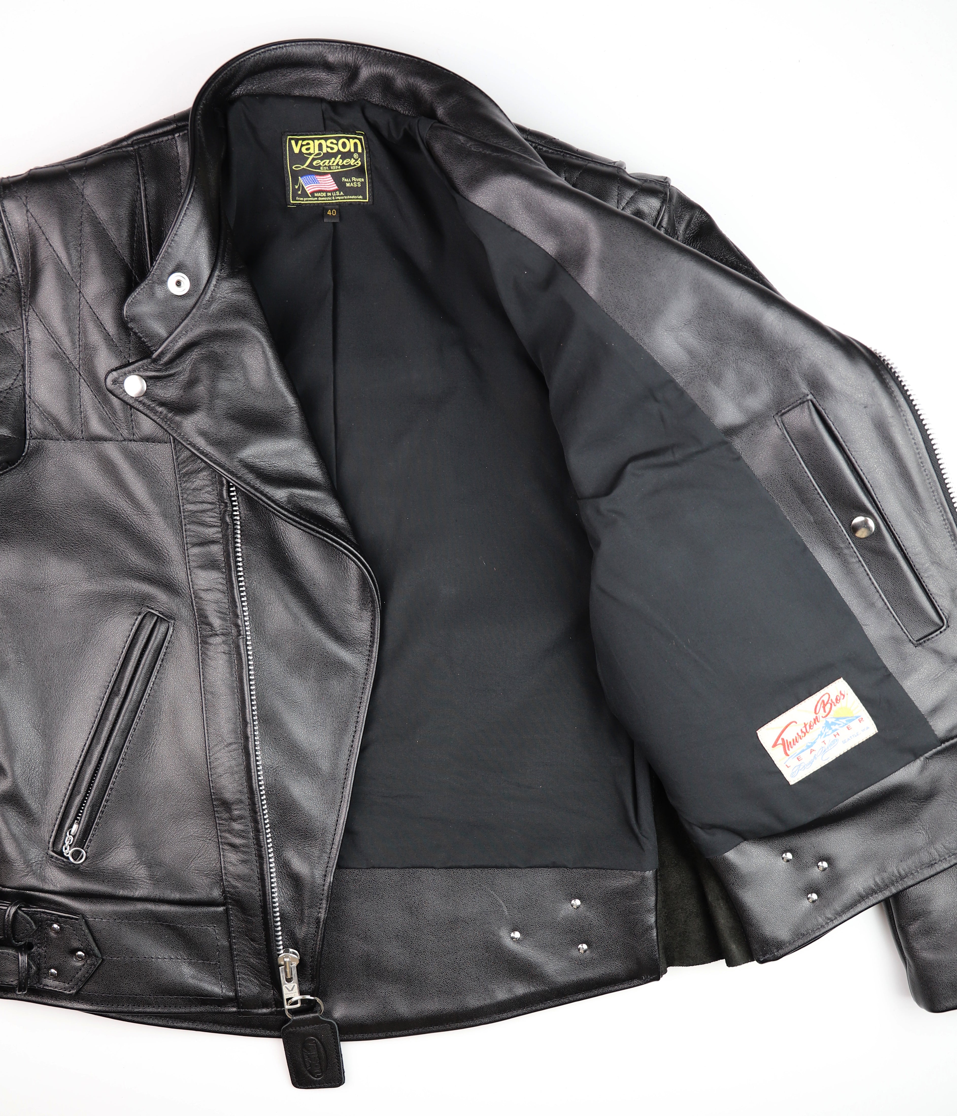 Vanson Chopper Jacket, size 40