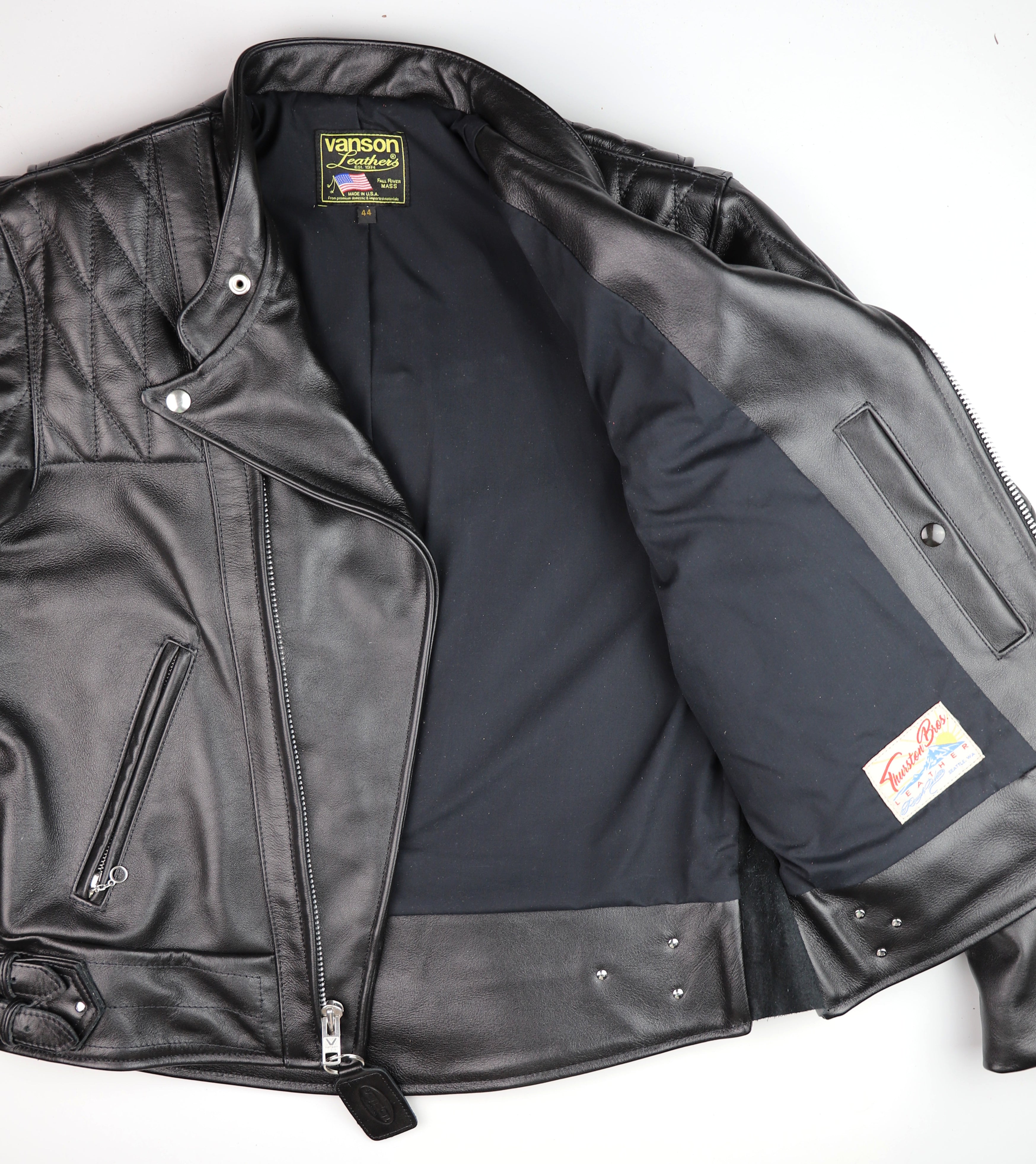 Vanson Chopper Jacket, size 44, Black Comp. Weight