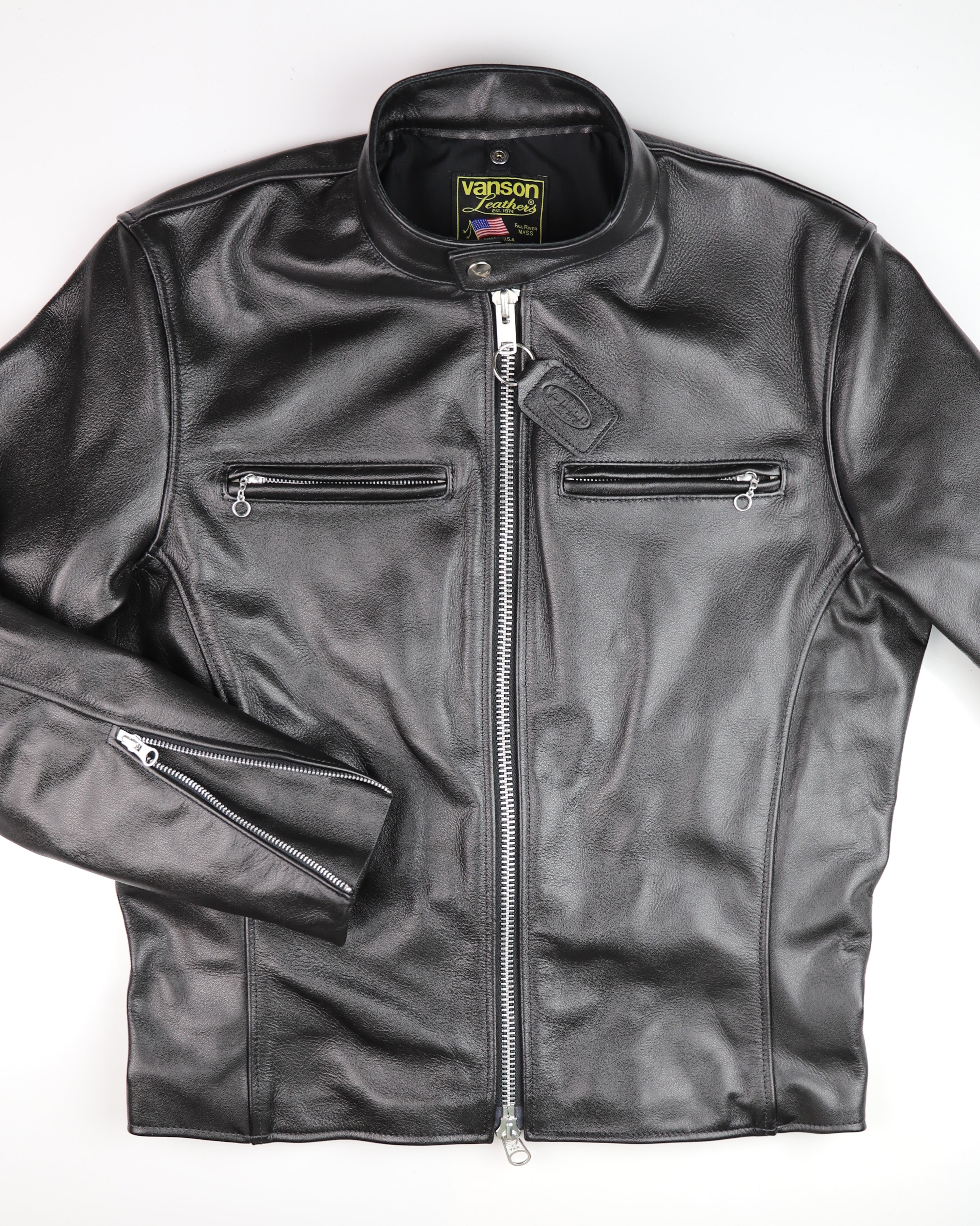 Vanson Comet PLU-3, Black Comp. Weight Cowhide, size 42