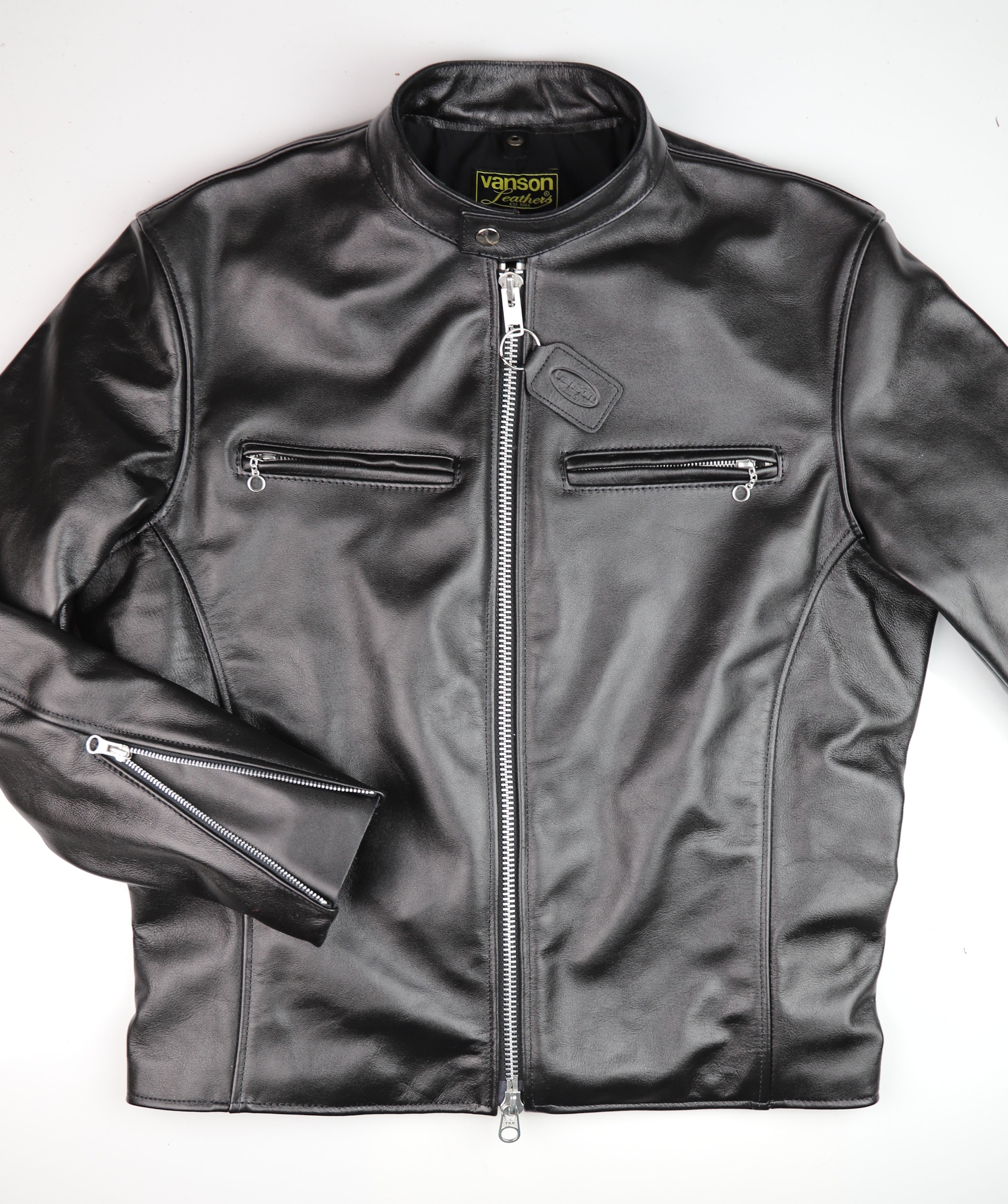 Vanson Comet PLU-3, Black Comp. Weight Cowhide, size 44