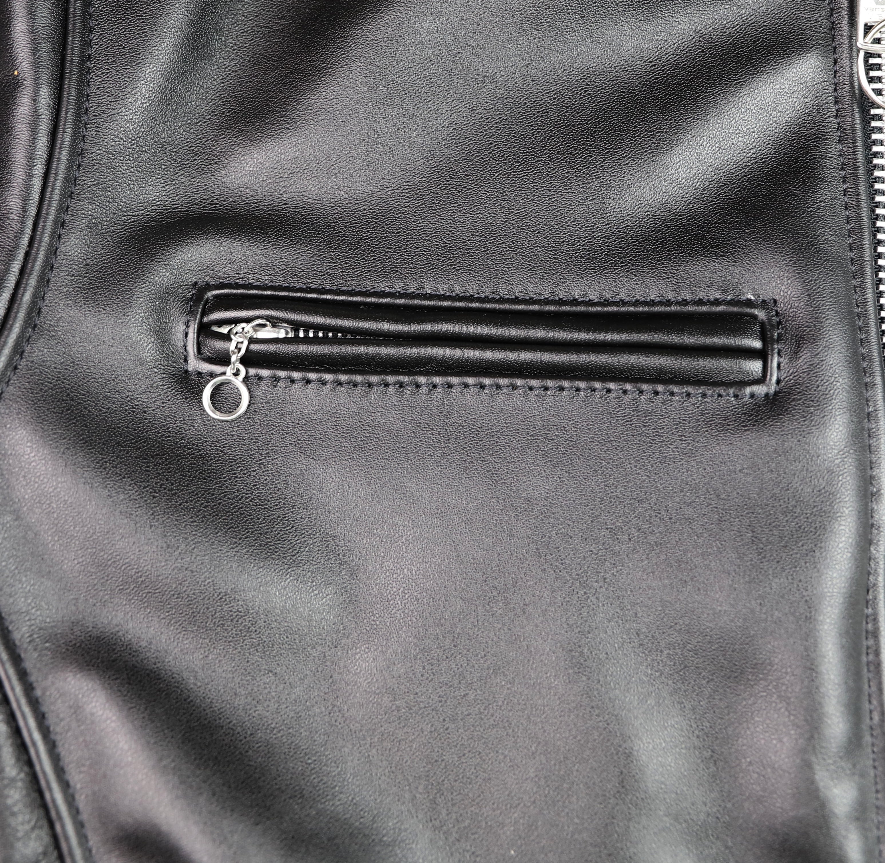 Vanson Comet PLU-3, Black Comp. Weight Cowhide, size 44