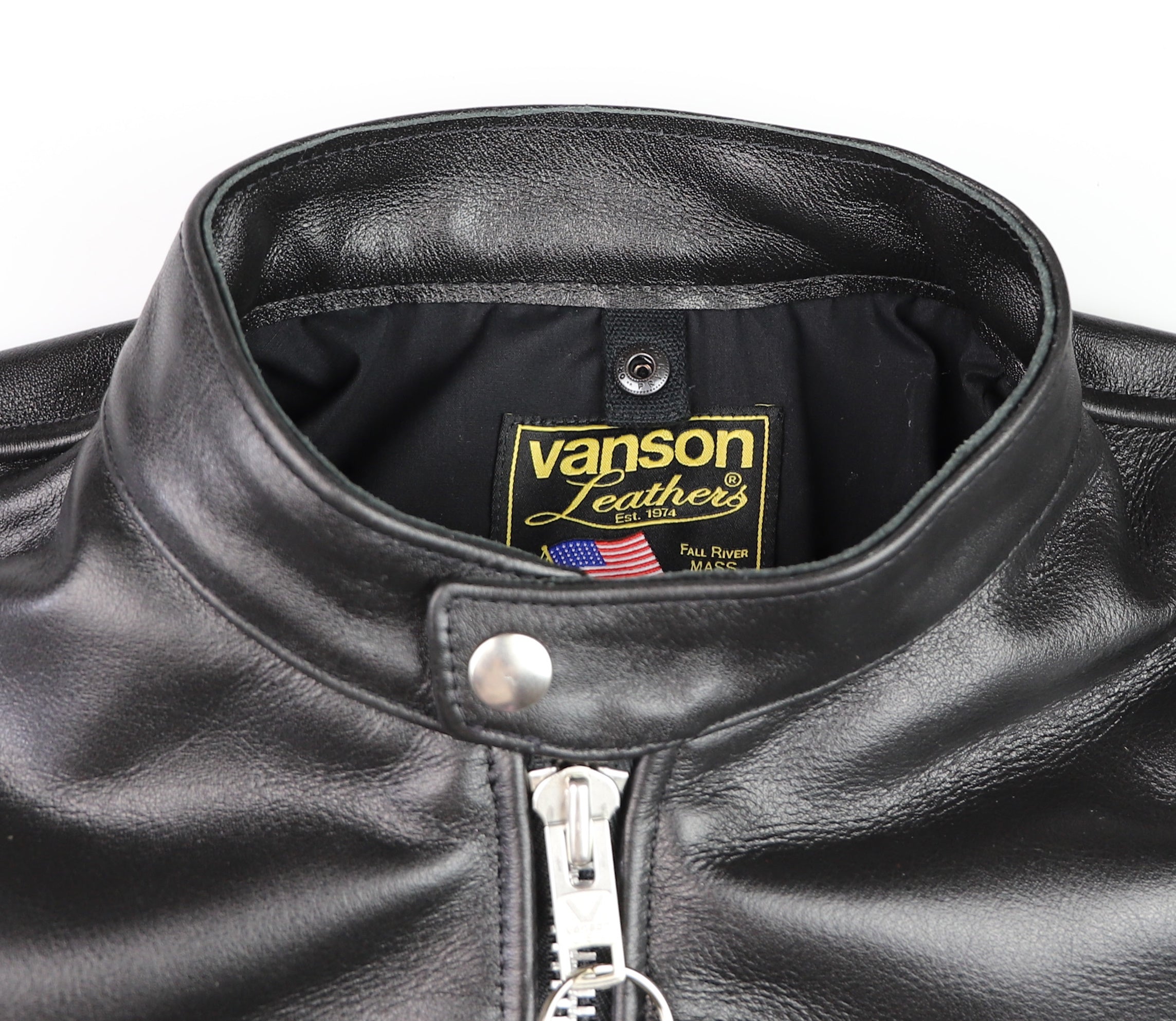 Vanson Comet PLU-3, Black Comp. Weight Cowhide, size 44