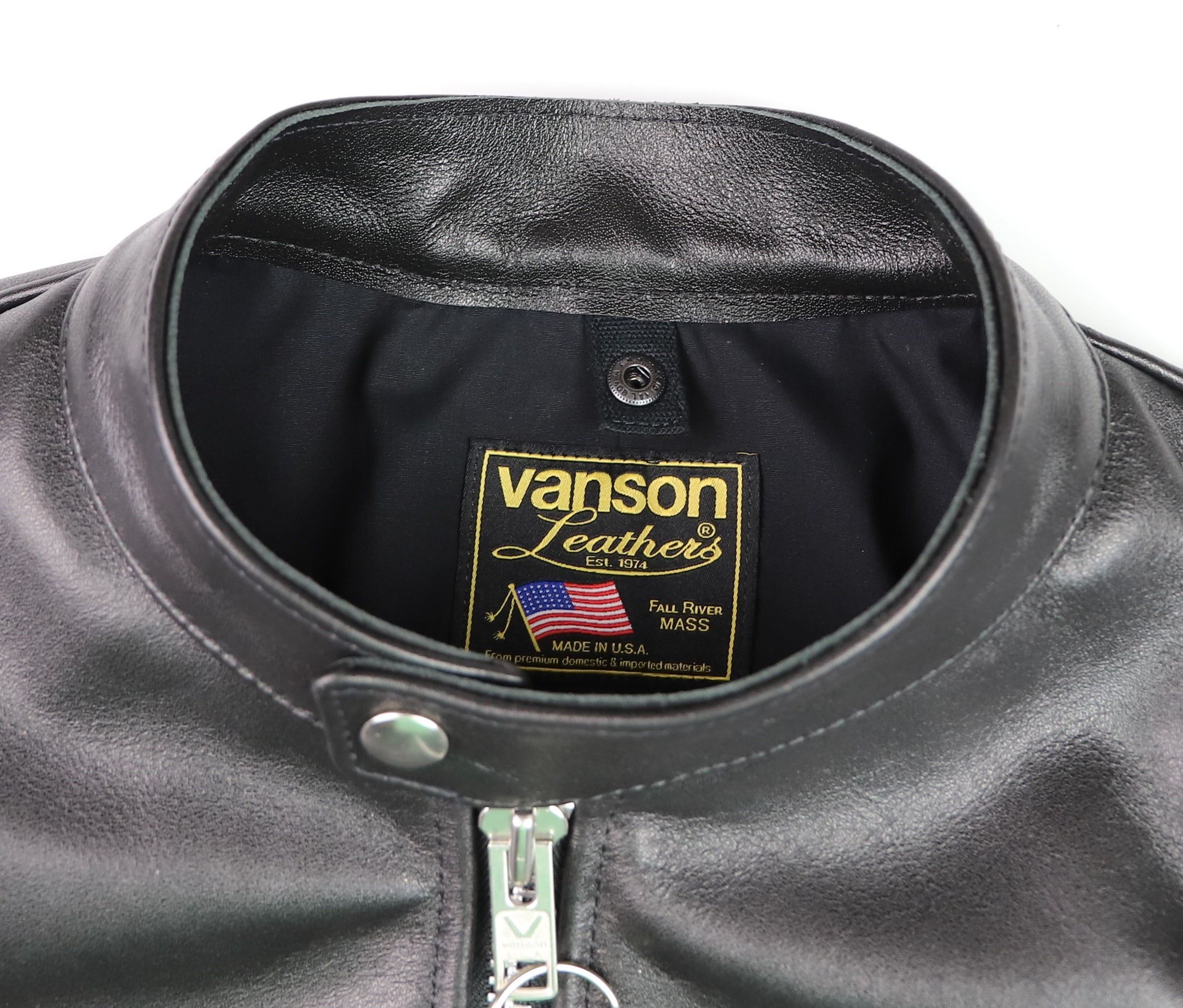 Vanson Comet PLU-3, Black Comp. Weight Cowhide, size 46