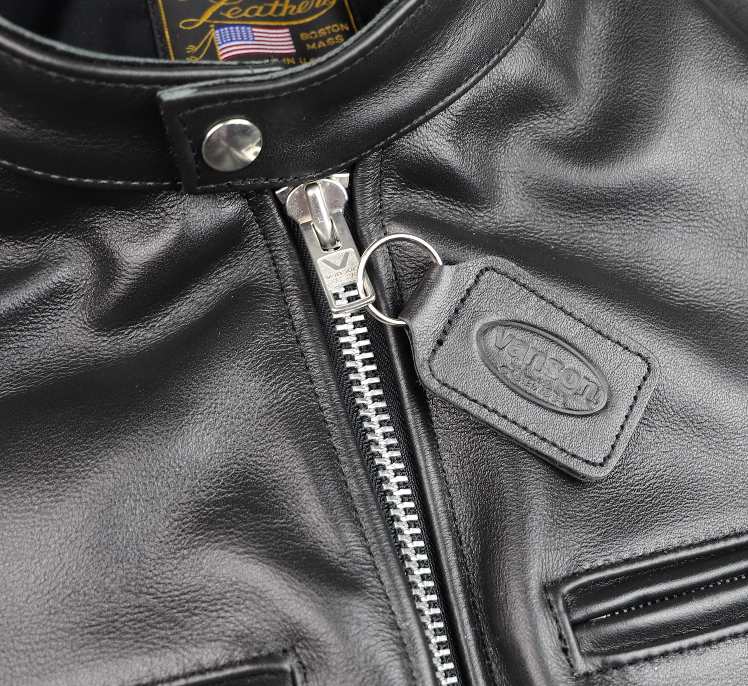Vanson Comet PLU-3, Black Comp. Weight Cowhide, size 46