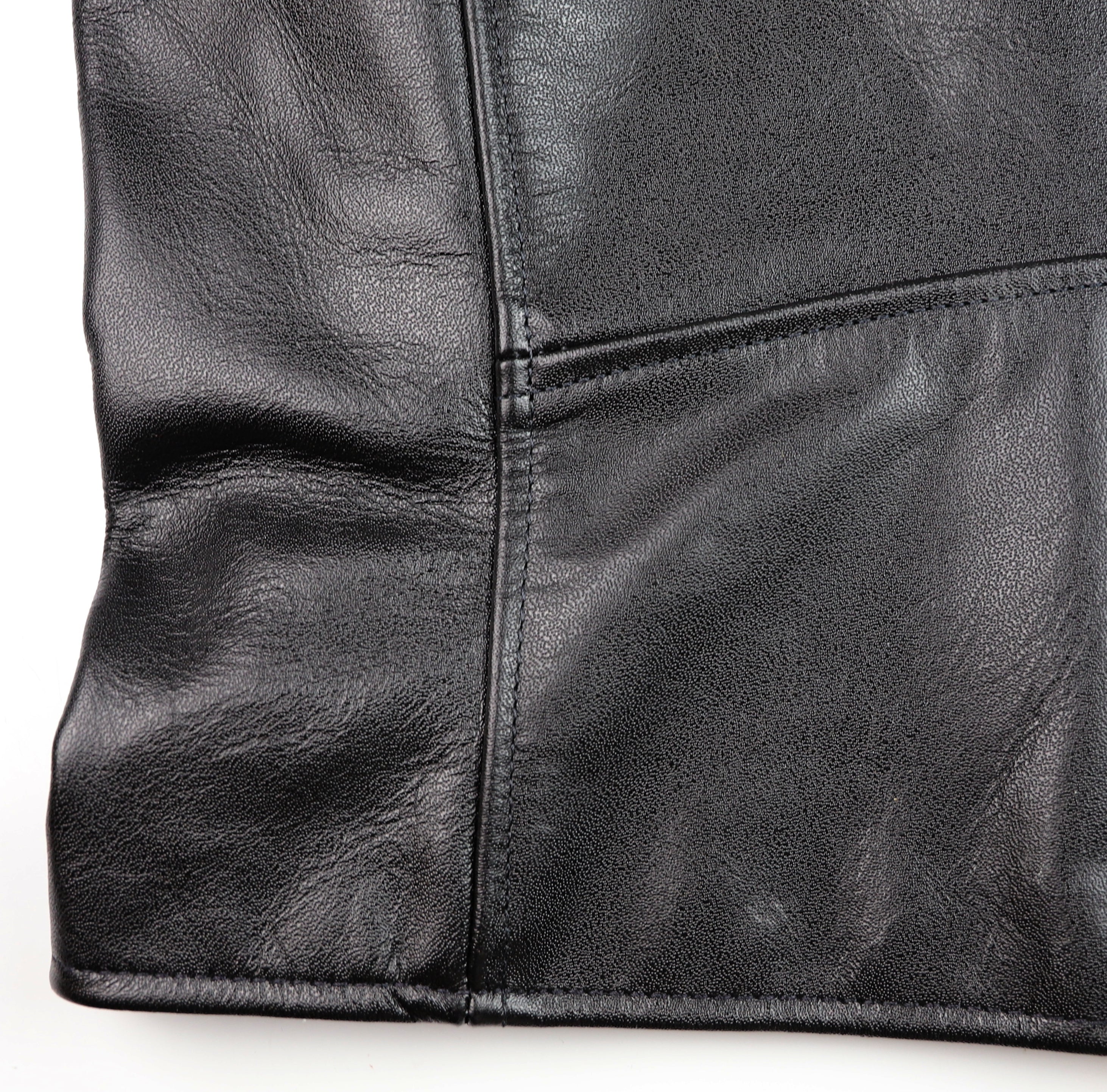 Vanson Comet PLU-3, Black Comp. Weight Cowhide, size 46