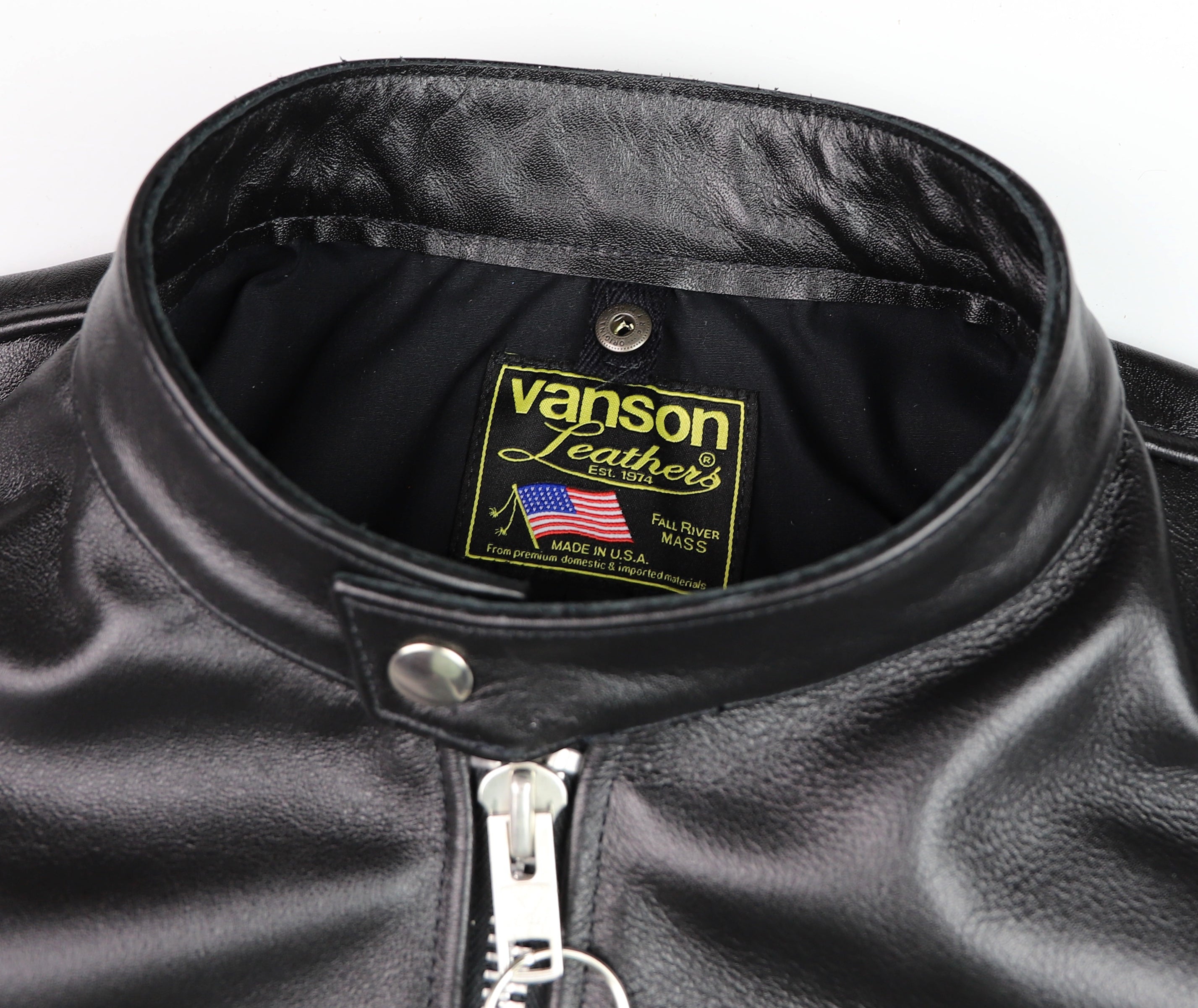 Vanson Comet PLU-3, Black Comp. Weight Cowhide, size 48