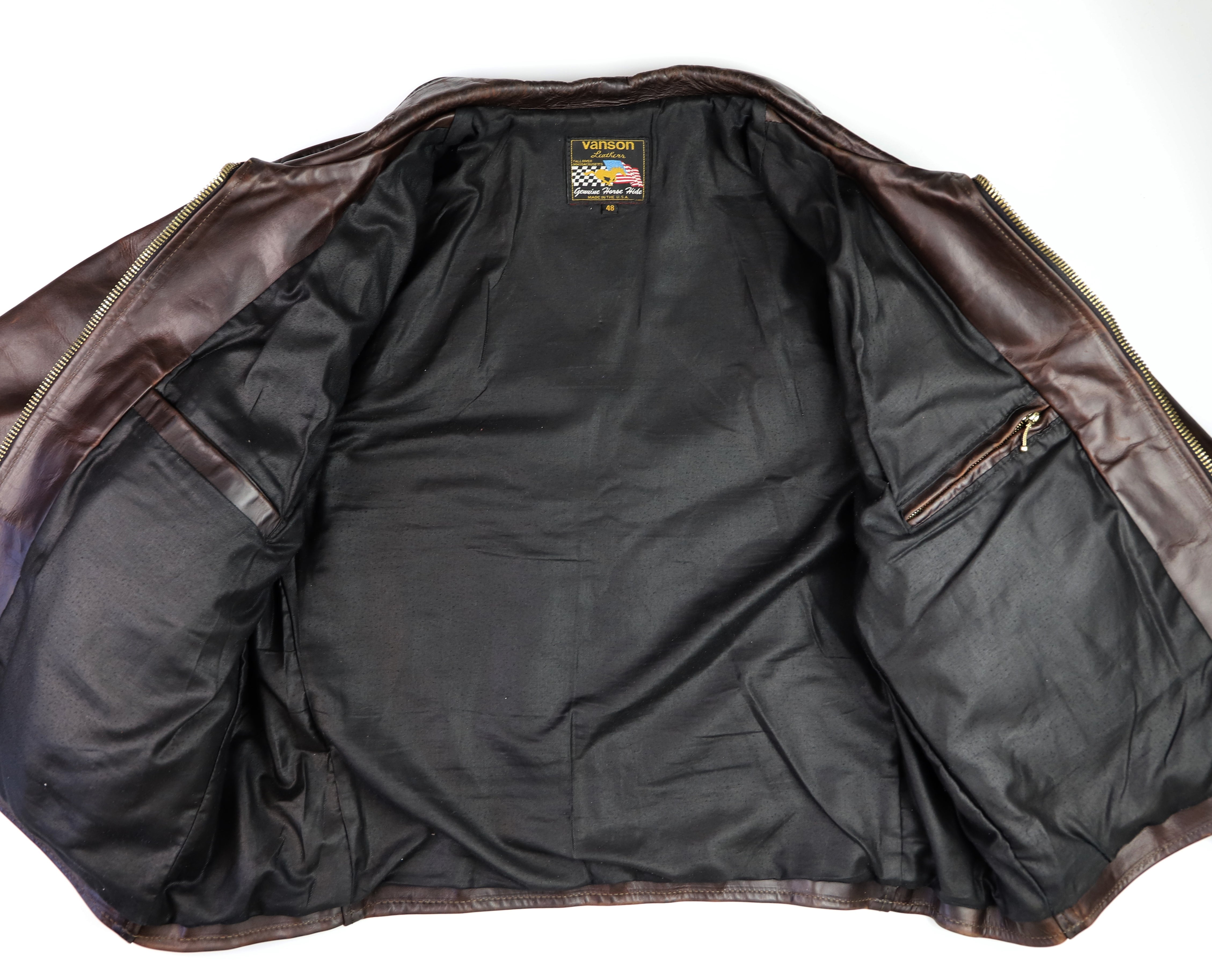Vanson Ike, CXL FQHH, Gently Worn, size 48