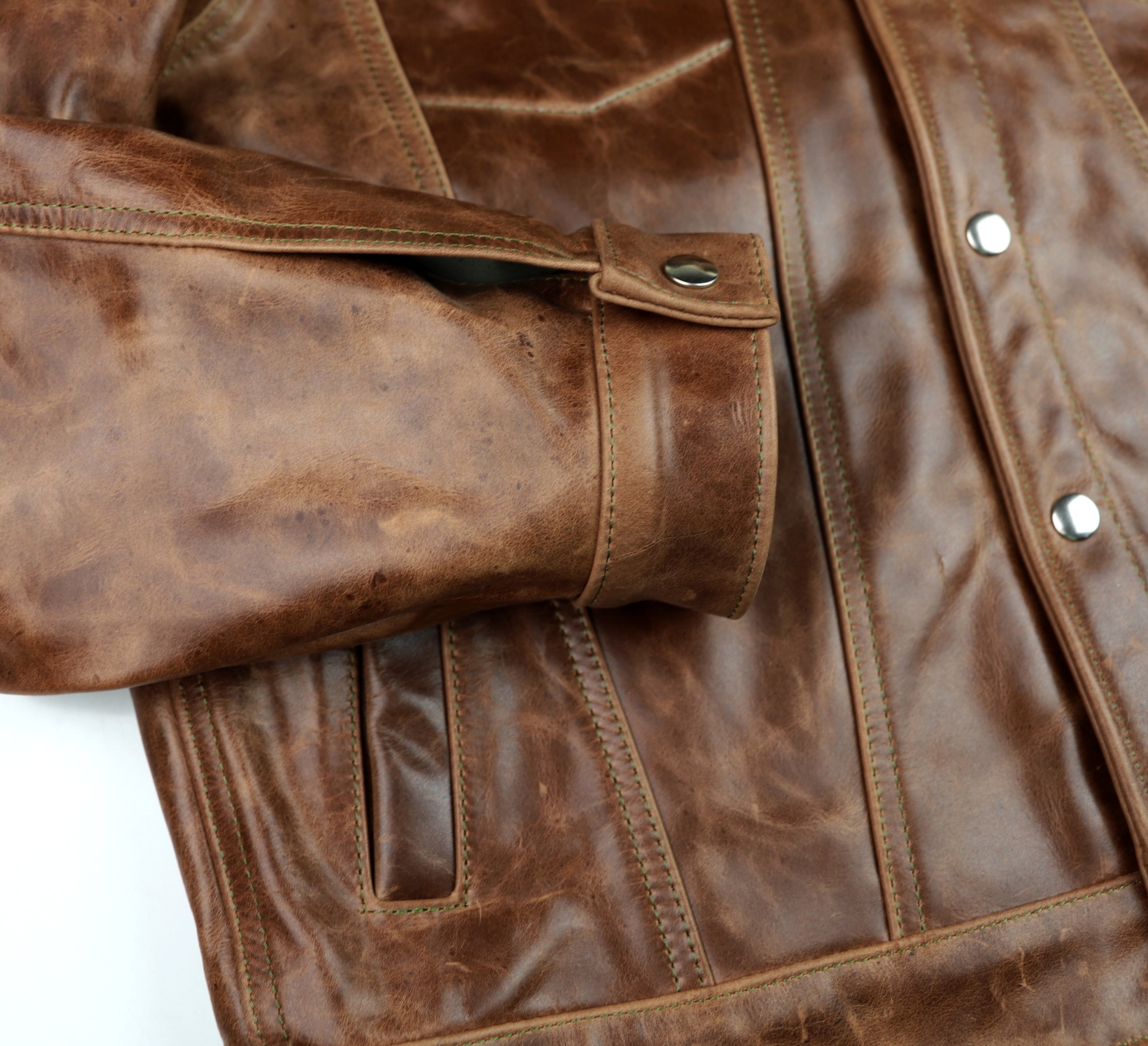 Vanson Maverick II, Whiskey Roma Cowhide, size 46