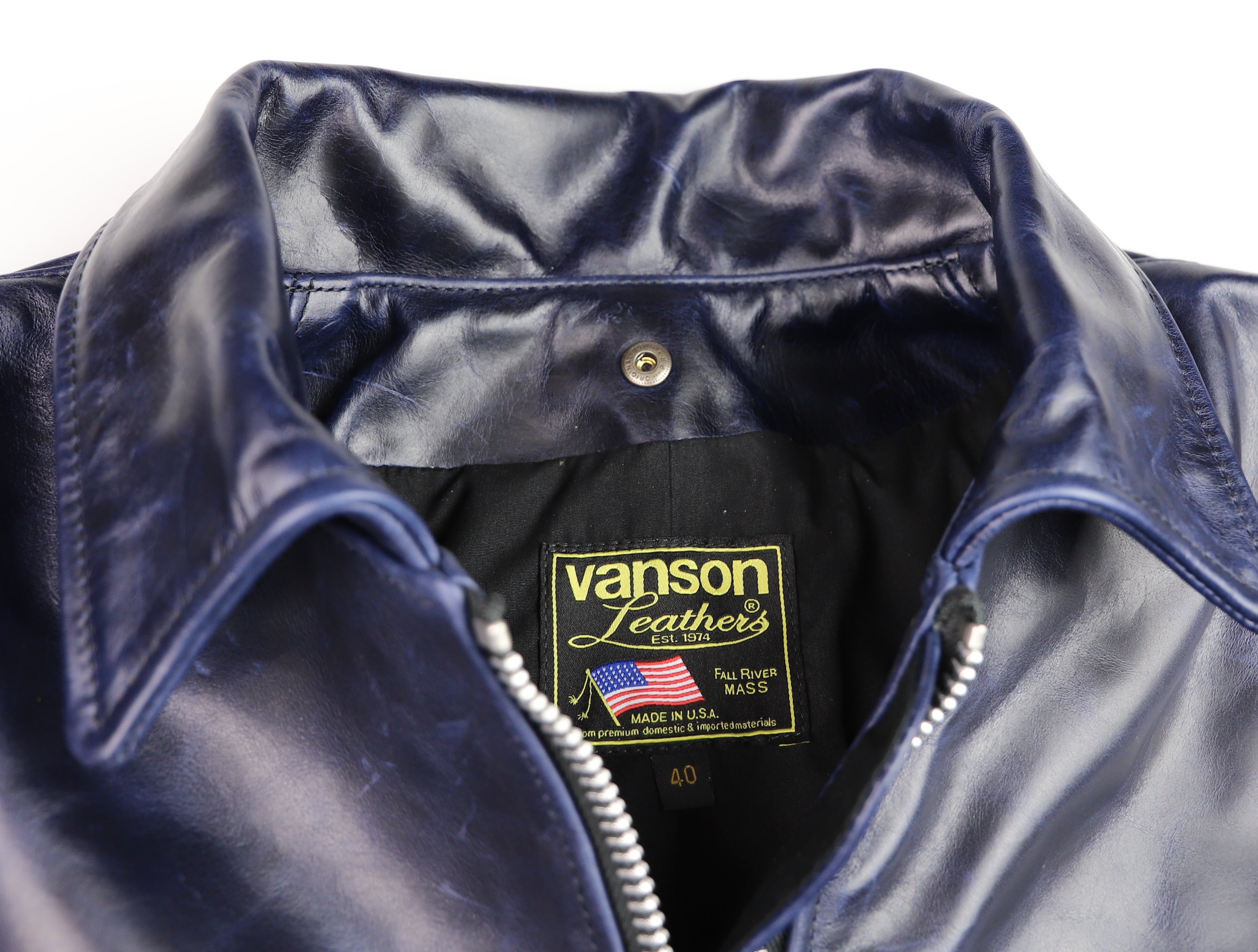 Vanson Oxford, Abyss Blue Bainbridge, size 40