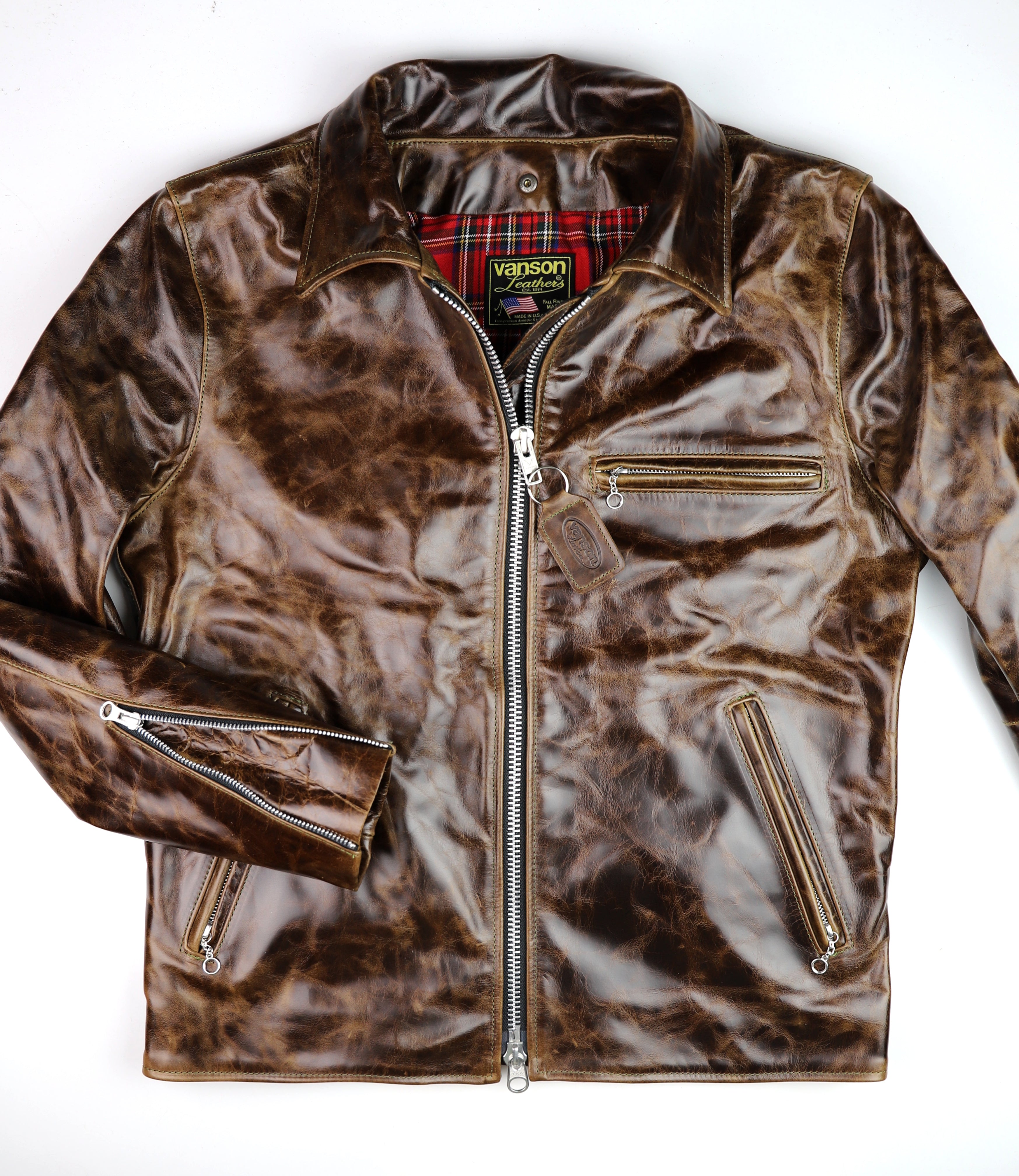 Vanson Oxford, Dark Maple Bainbridge, size 40