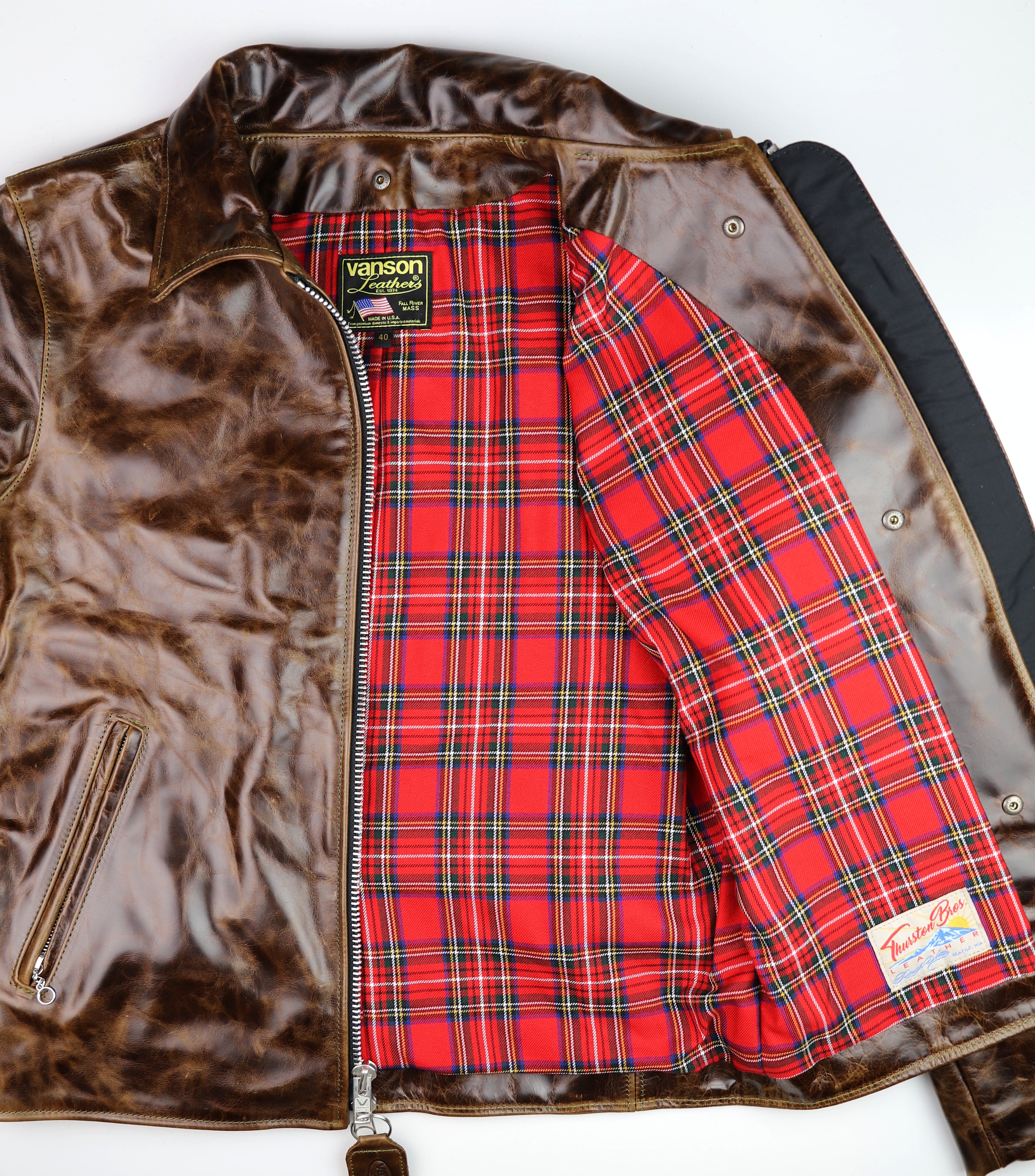 Vanson Oxford, Dark Maple Bainbridge, size 40