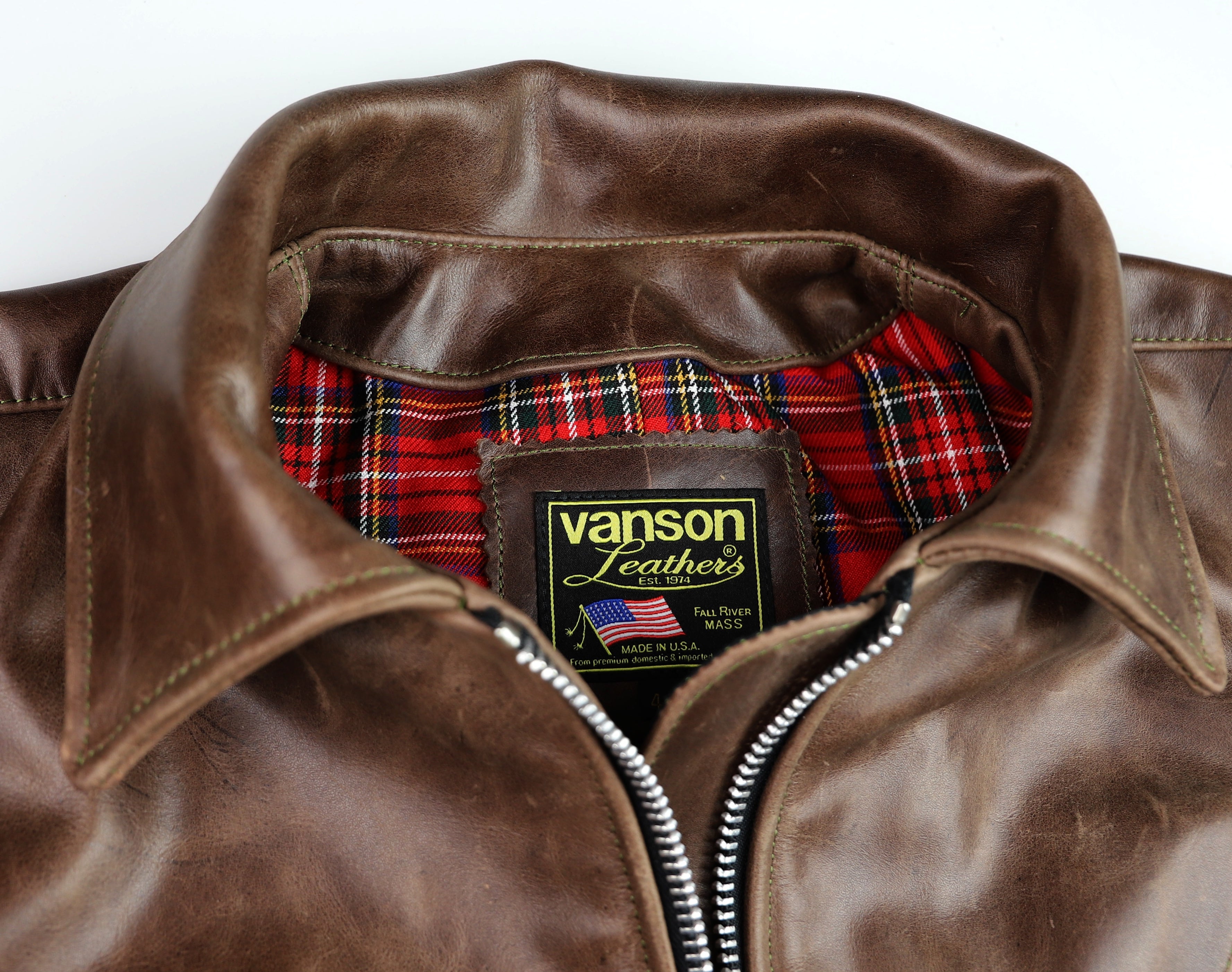 Vanson Woodway, Brandy Roma Cowhide, size 44