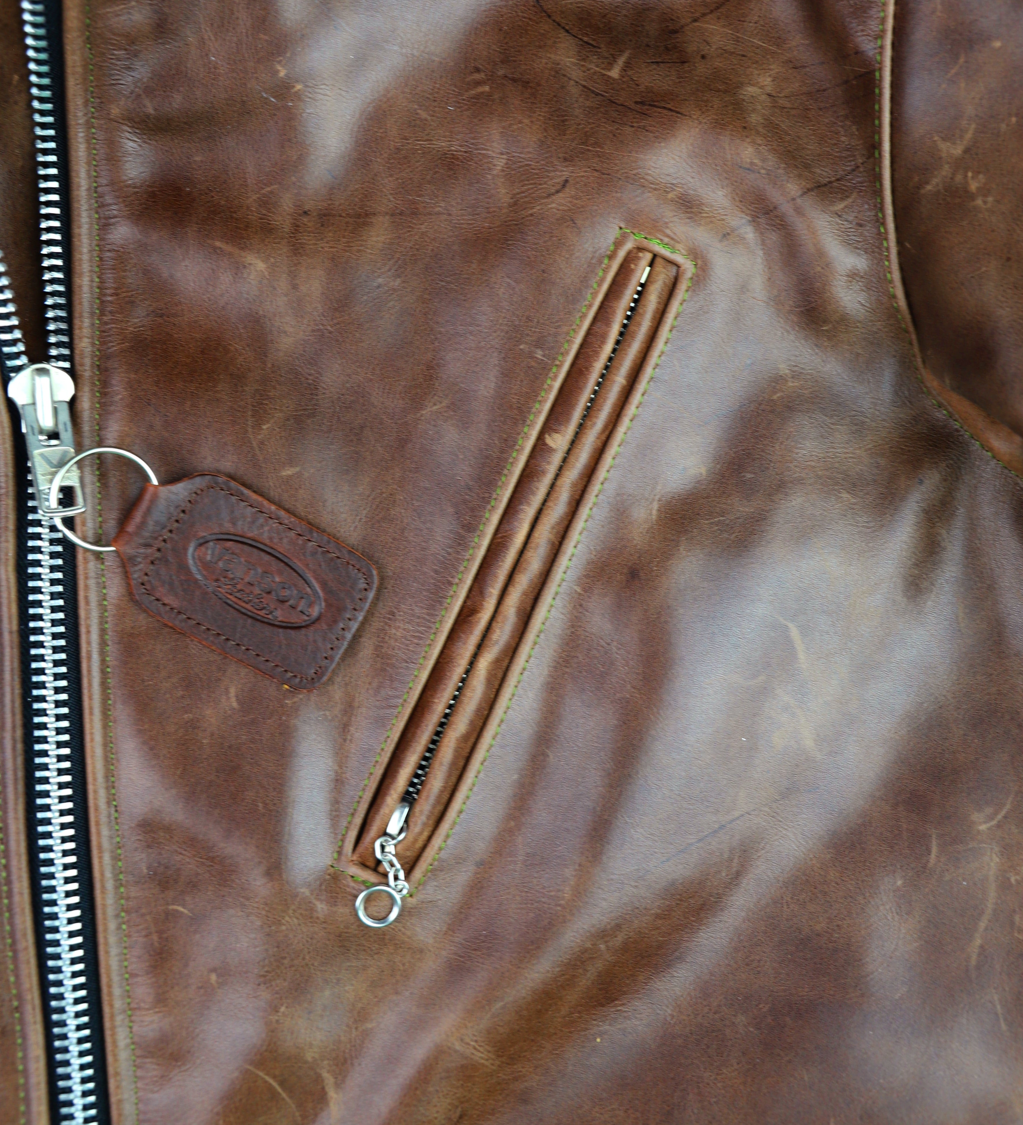 Vanson Woodway, Brandy Roma Cowhide, size 46