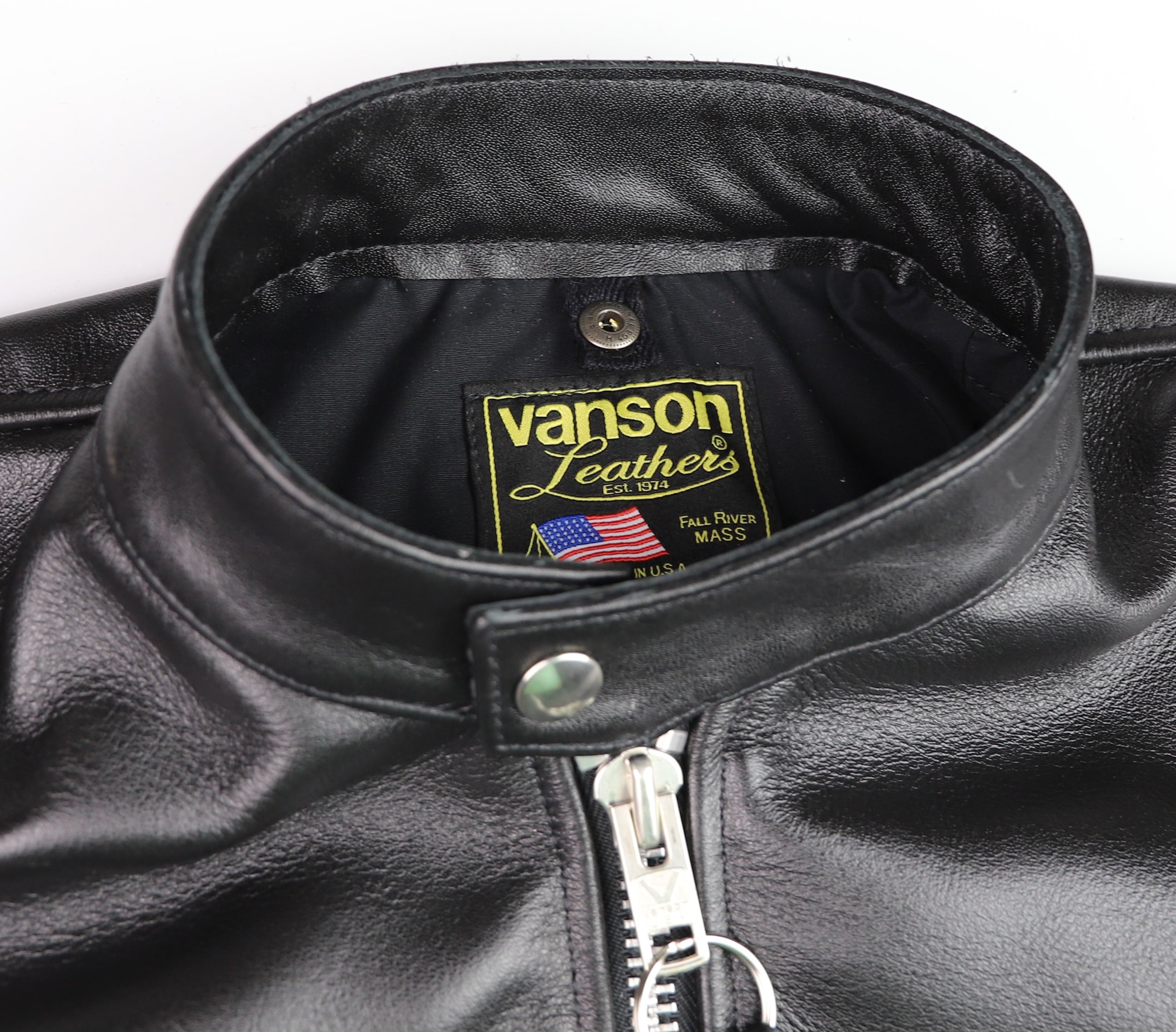 Vanson Comet PLU-3, Black Comp. Weight Cowhide, size 38