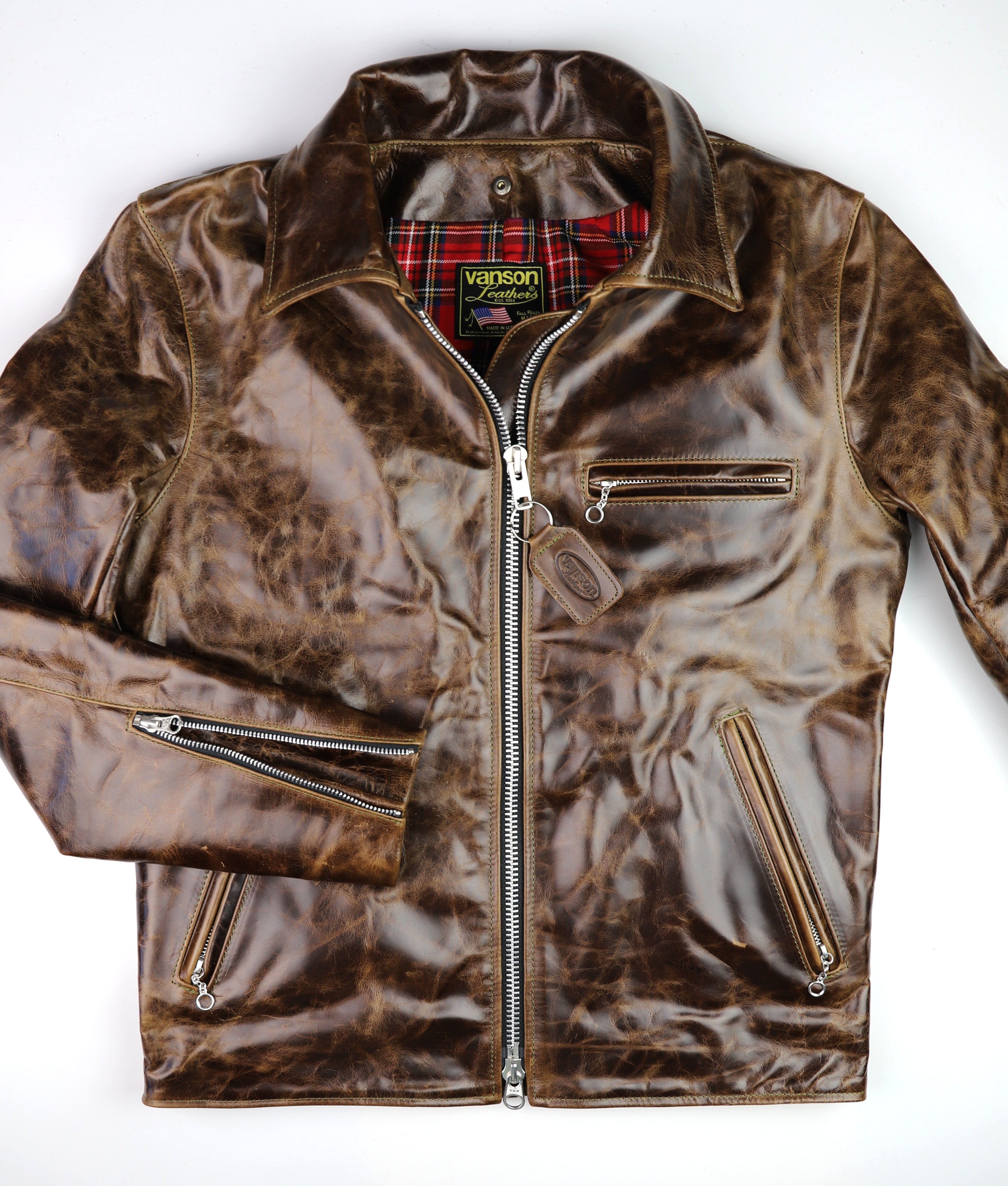 Vanson Oxford, Dark Maple Bainbridge, size 38