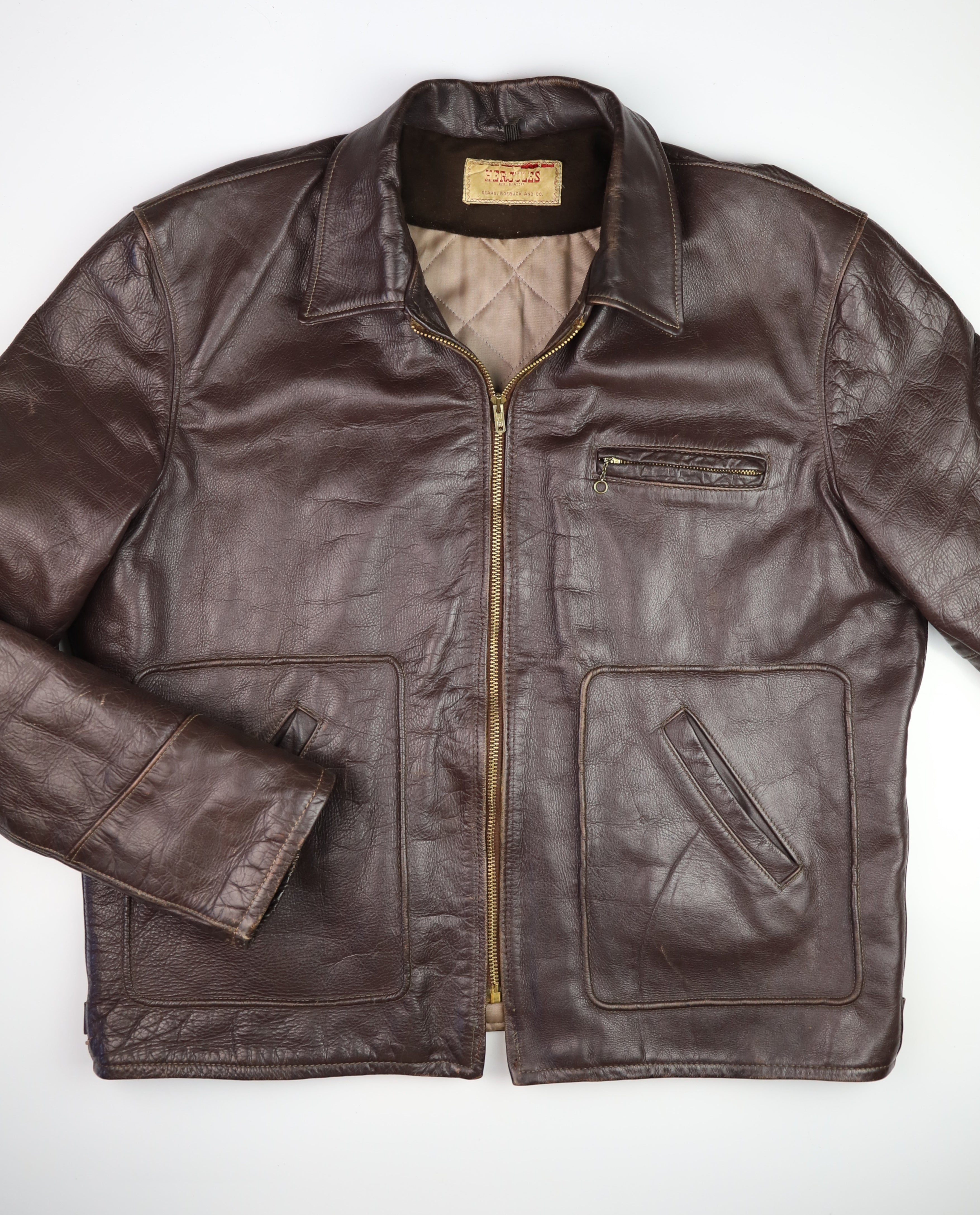 Vintage Hercules Half Belt Jacket, size 46-48