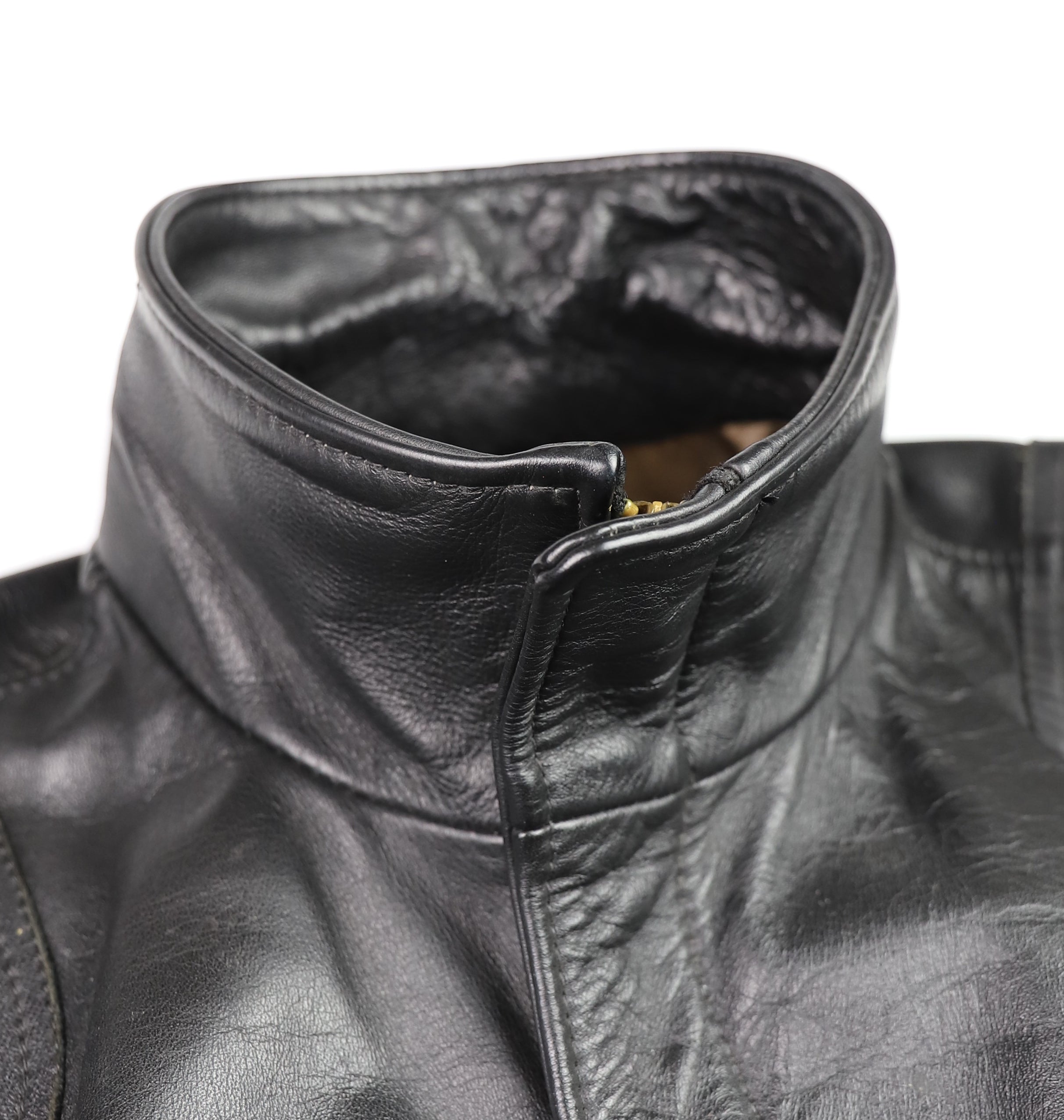 Vintage Cafe Racer Jacket, Black, size Medium