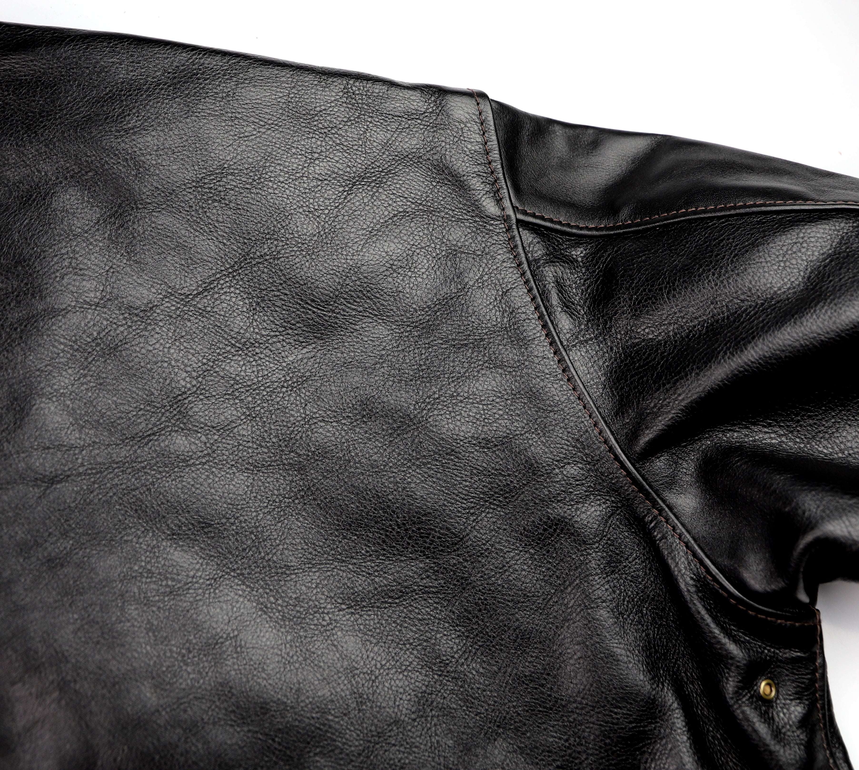 Aero A-2 Military Flight Jacket, size 50, Blackened Brown Vicenza Horsehide