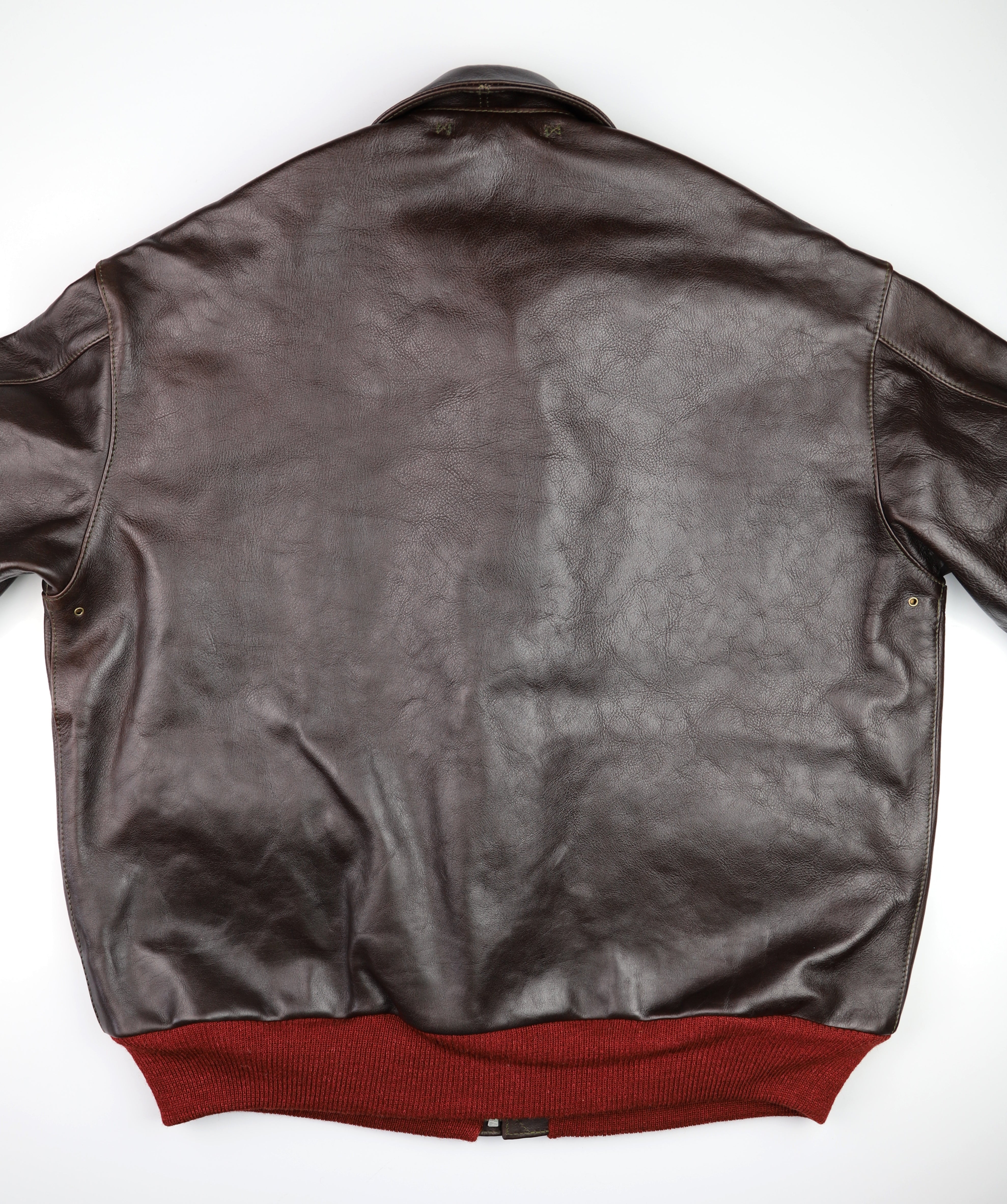 Aero A-2 Military Flight Jacket, size 50, Dark Seal Vicenza Horsehide