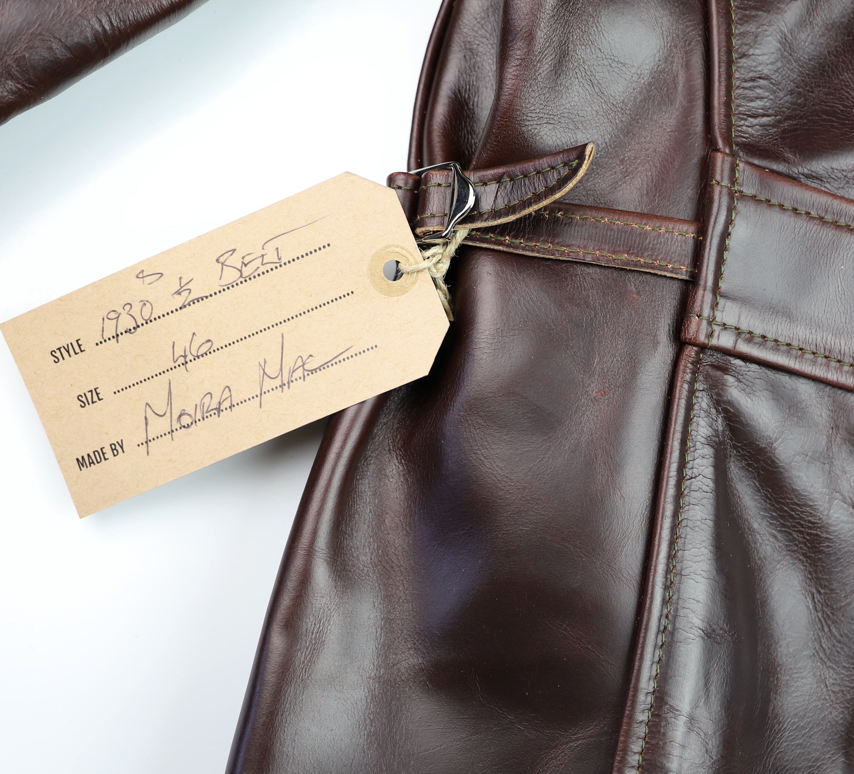 Aero 1930s Half Belt size 46 Brown CXL Steerhide