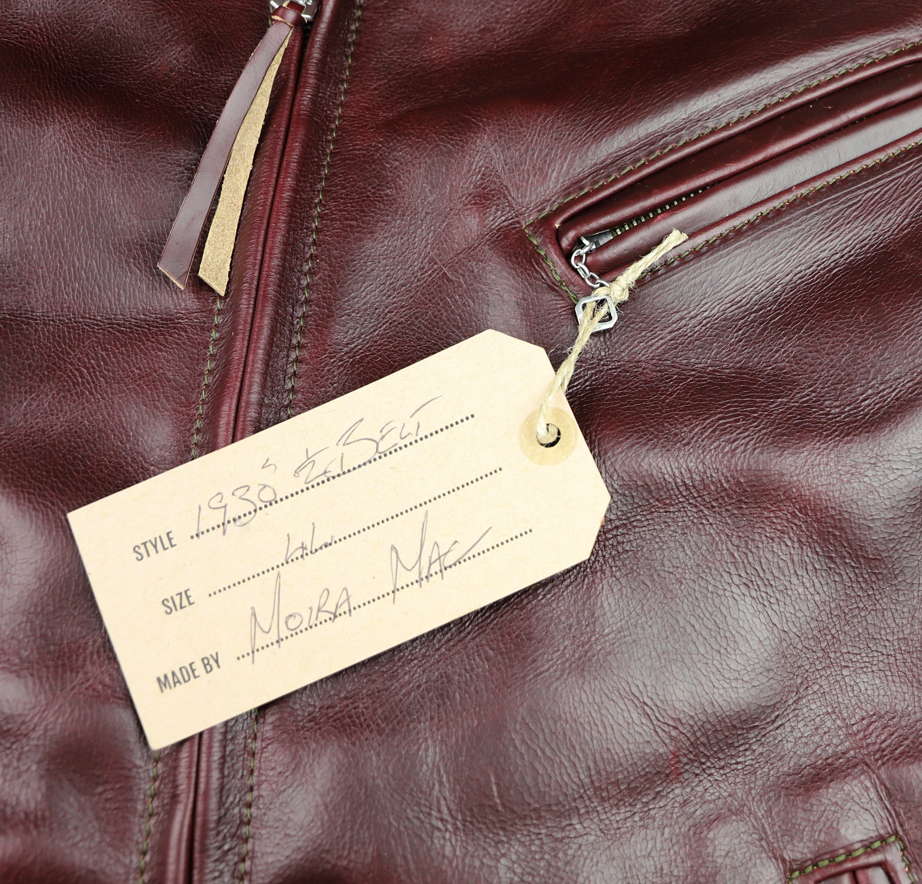 Aero 1930s Half Belt, size 44, Cordovan CXL Steerhide