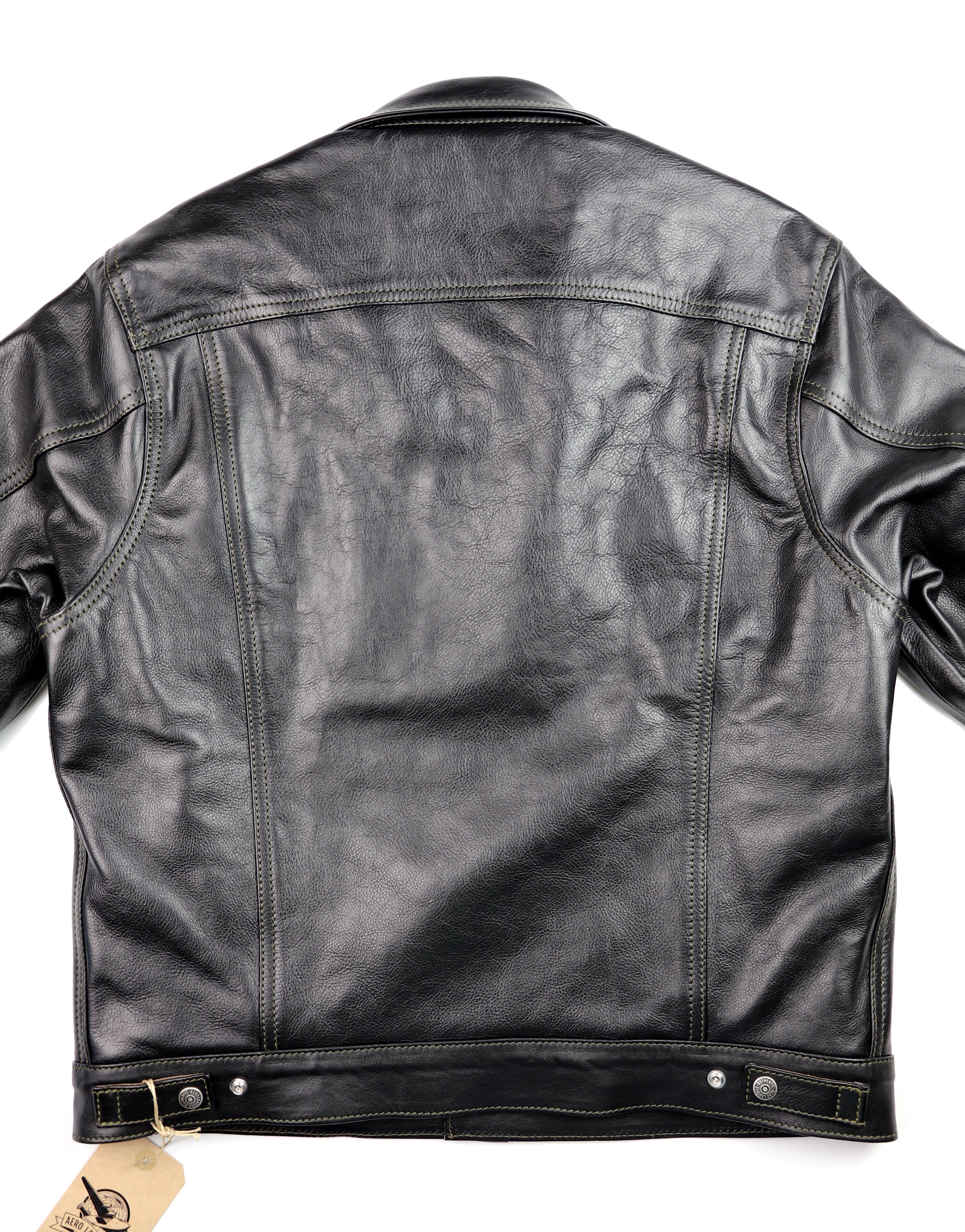 Aero 557XX Type 3 Jean Jacket, size 42, Blackened Brown Vicenza Horsehide