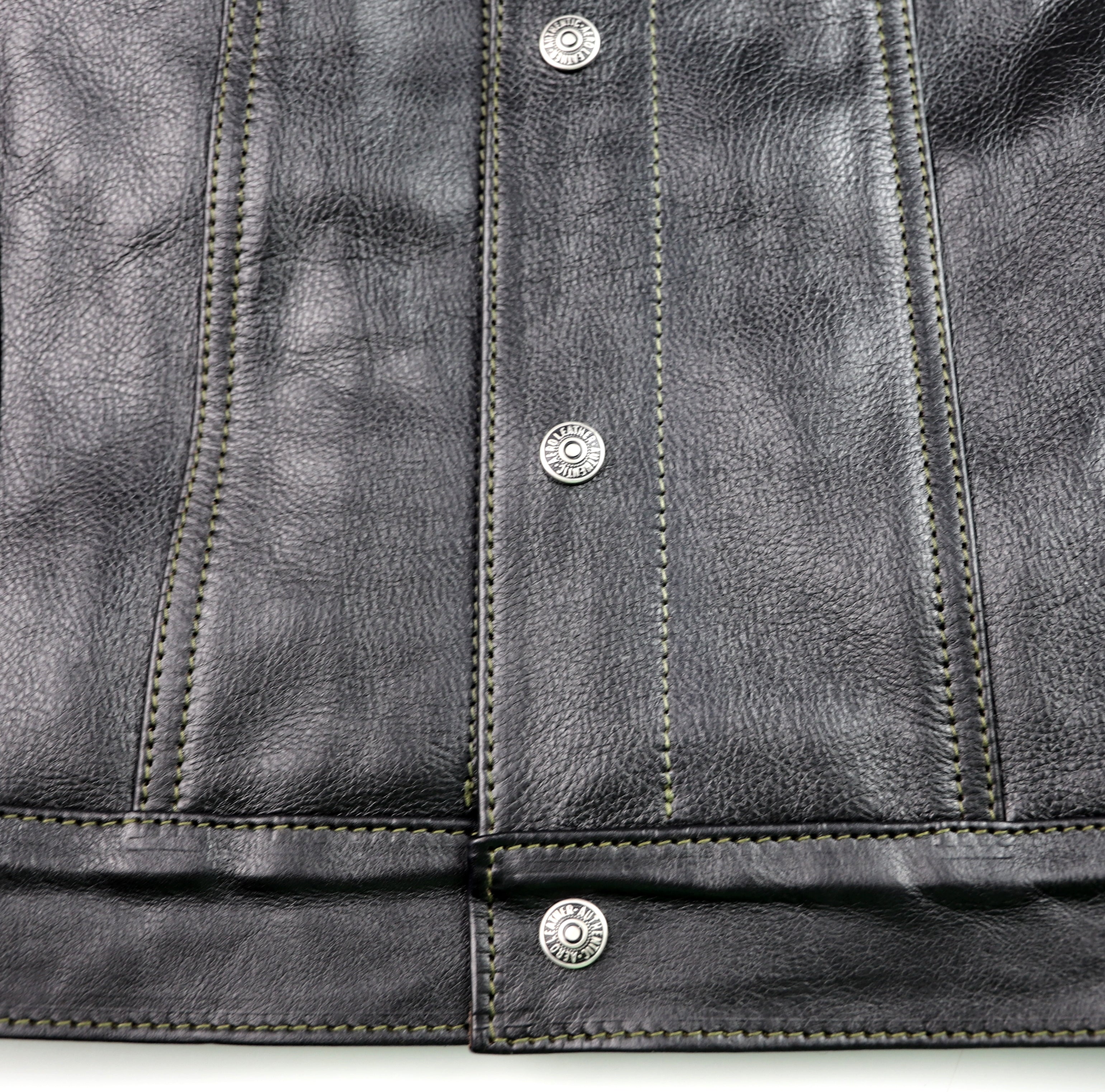 Aero 557XX Type 3 Jean Jacket, size 42, Blackened Brown Vicenza Horsehide