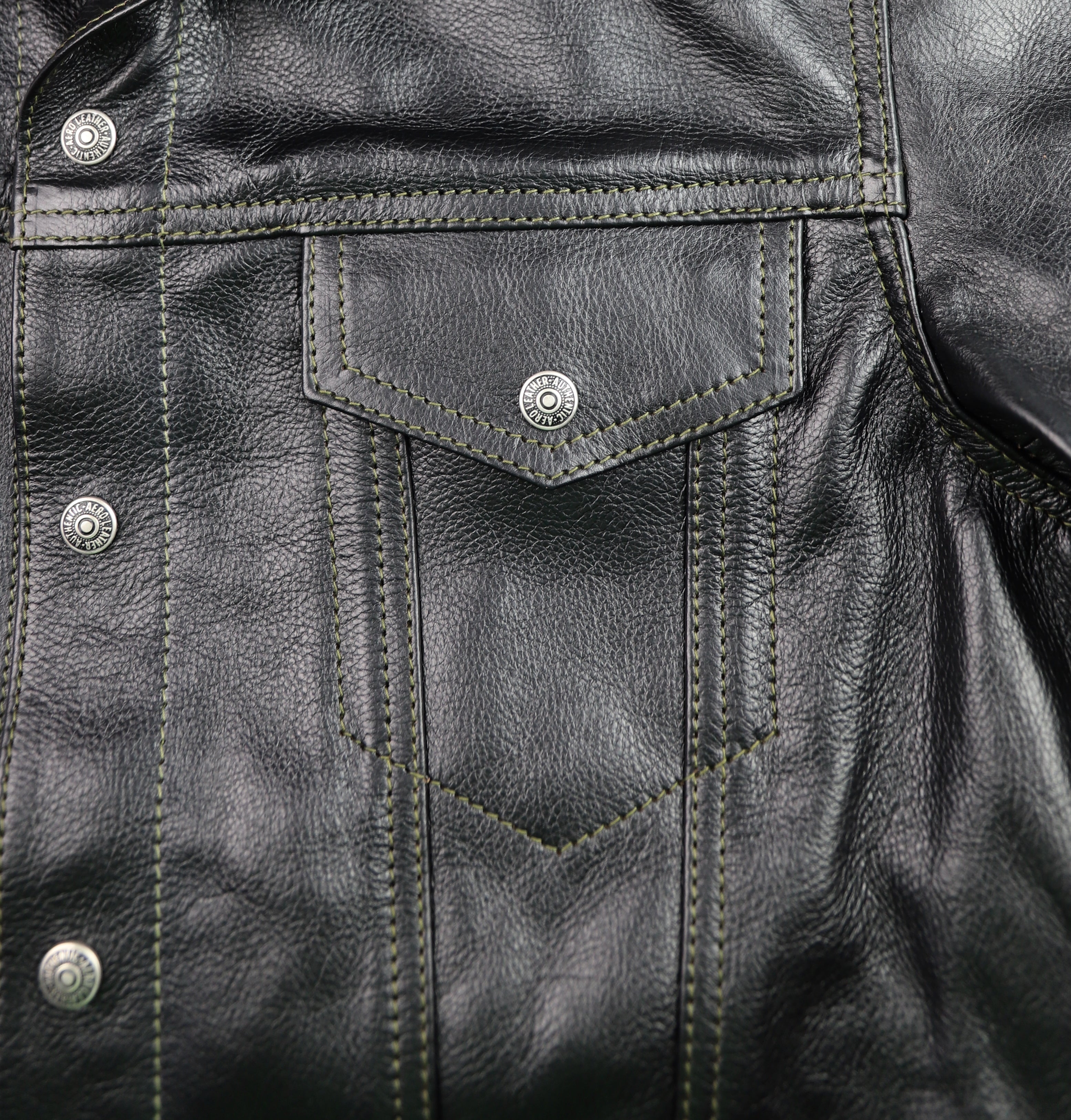 Aero 557XX Type 3 Jean Jacket, size 42, Blackened Brown Vicenza Horsehide