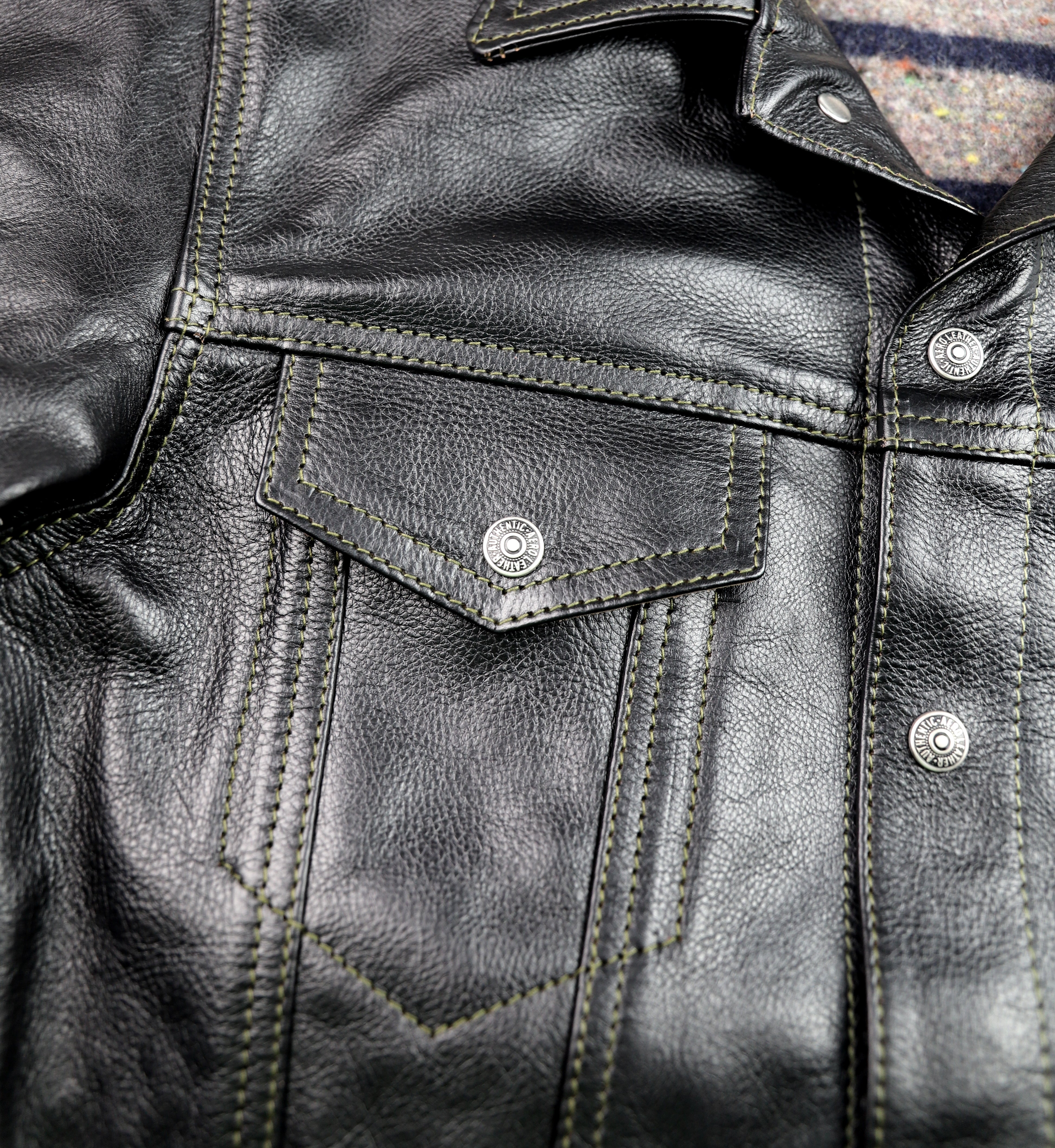 Aero 557XX Type 3 Jean Jacket, size 42, Blackened Brown Vicenza Horsehide