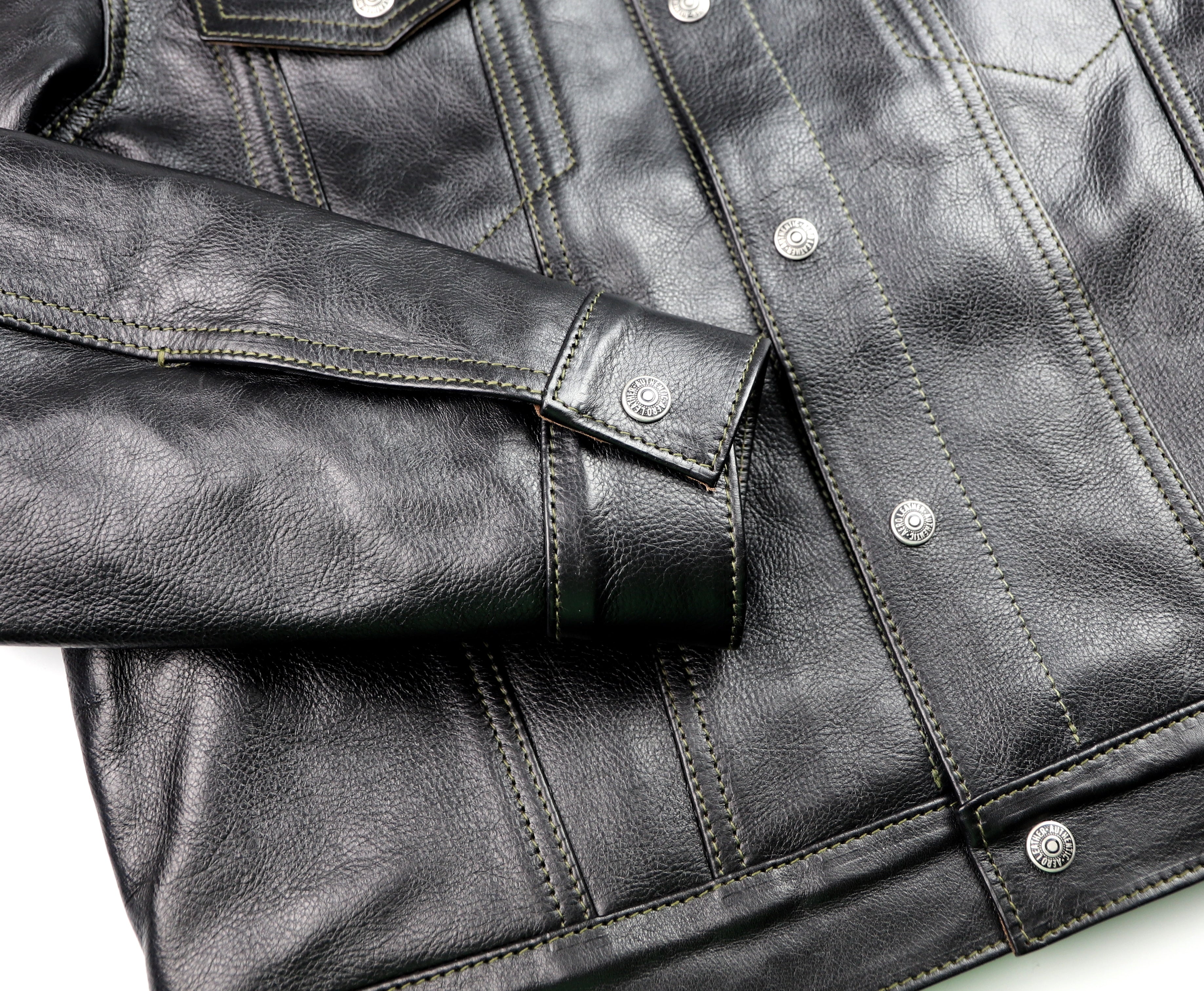 Aero 557XX Type 3 Jean Jacket, size 42, Blackened Brown Vicenza Horsehide