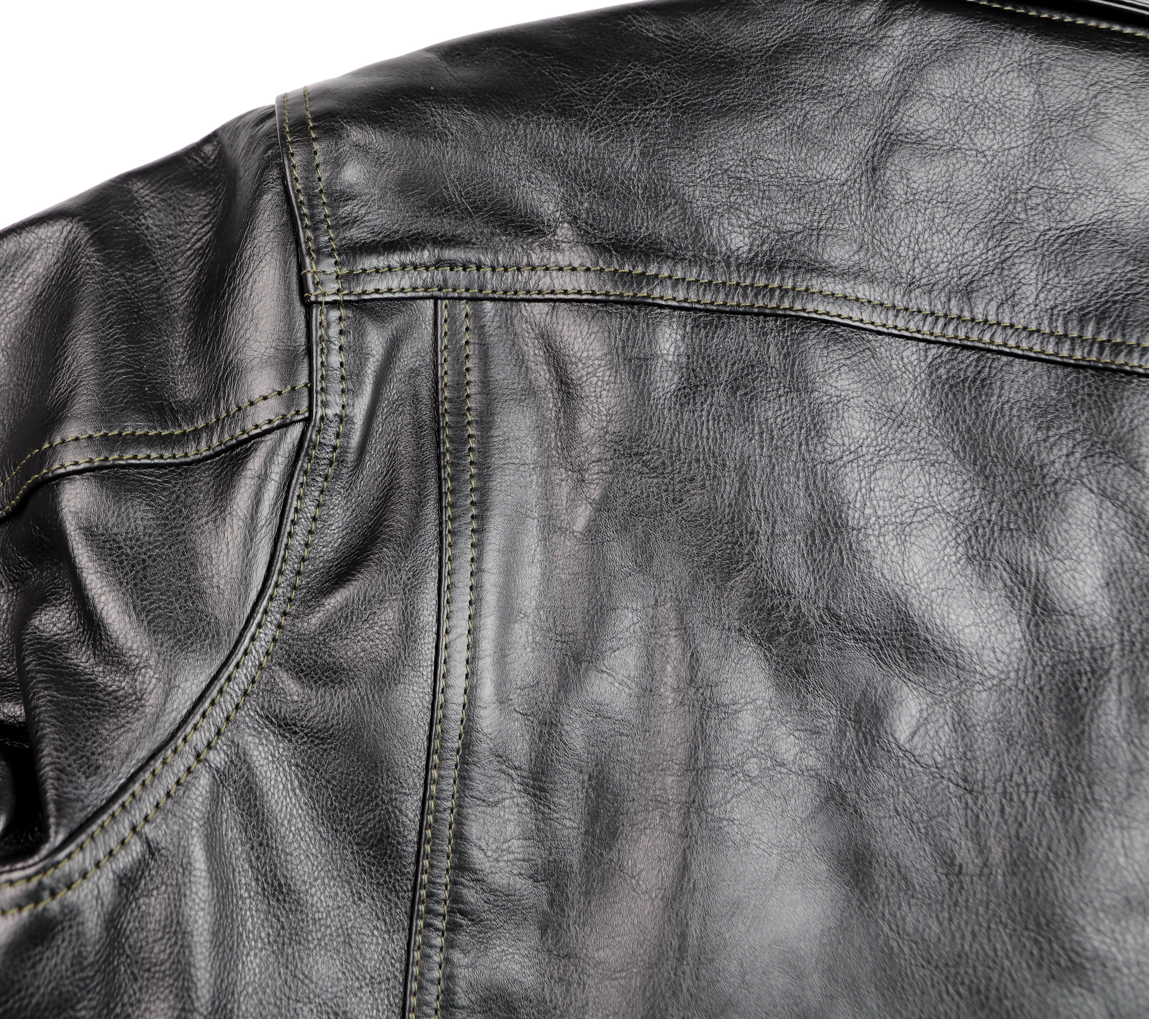 Aero 557XX Type 3 Jean Jacket, size 42, Blackened Brown Vicenza Horsehide