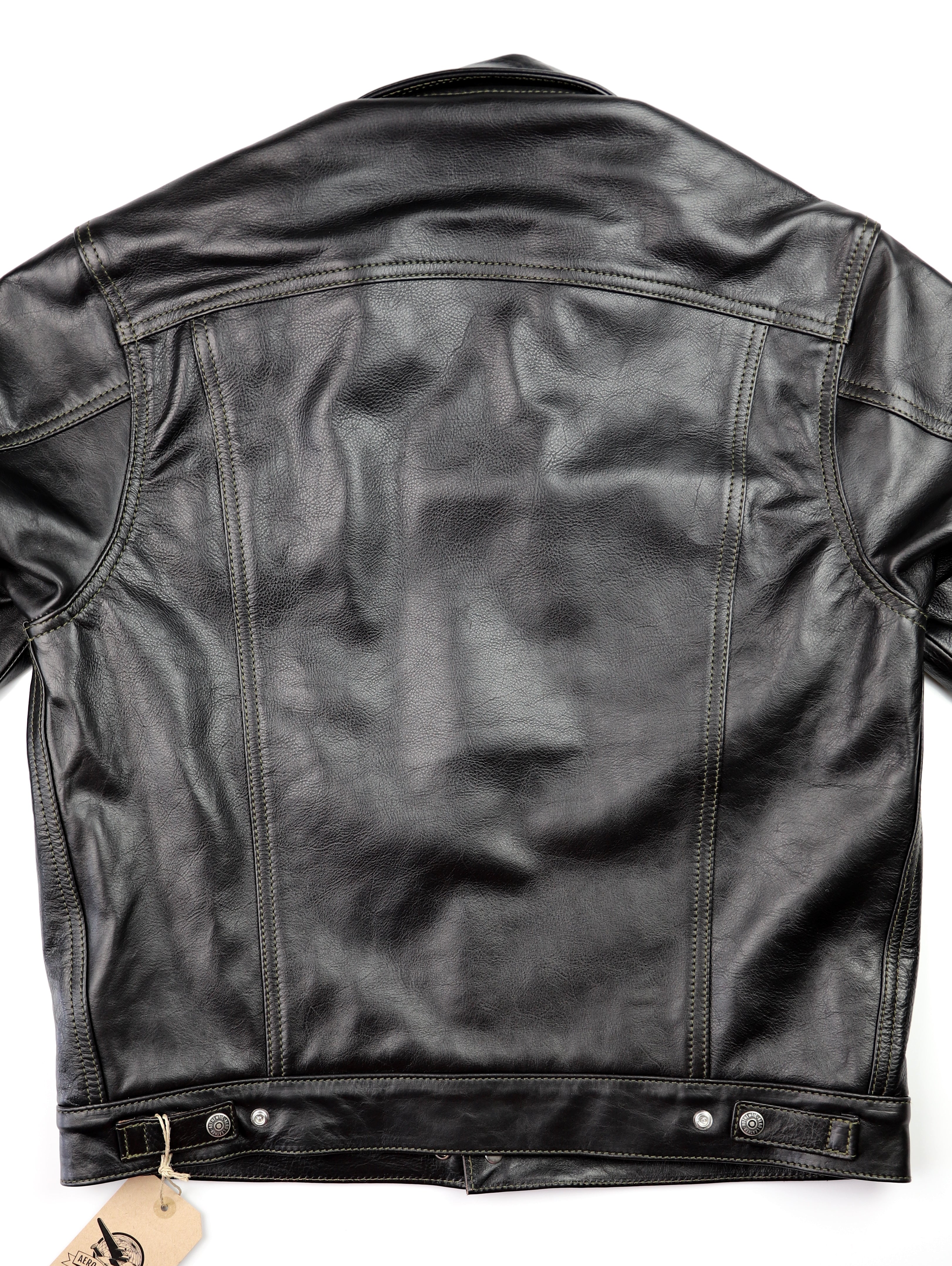 Aero 557XX Type 3 Jean Jacket, size 40, Blackened Brown Vicenza Horsehide